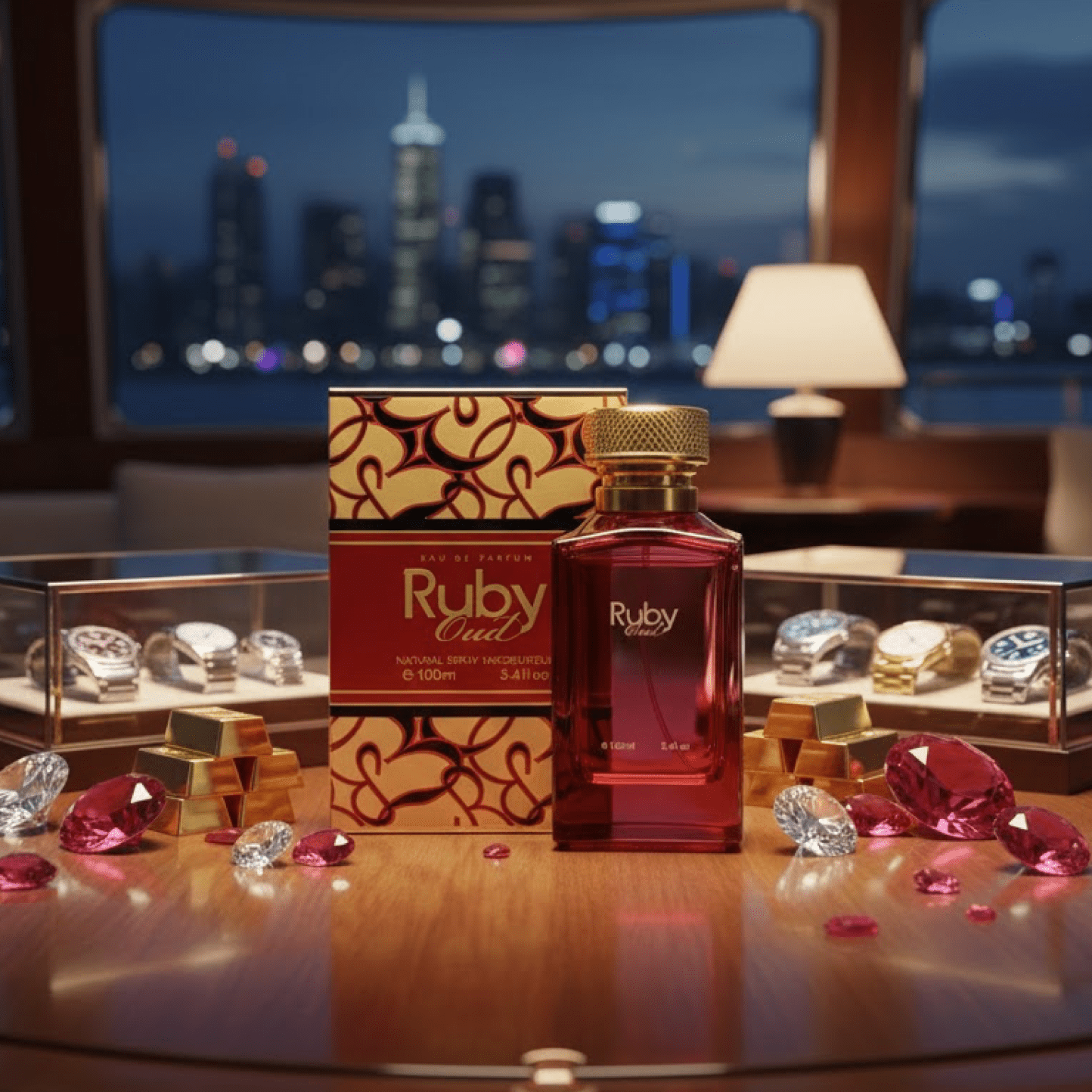 TEMU Luxury High Quality Long Lasting Oud Fragrance For | Rich Deep Oud Ruby Arabic Unisex Perfume 100ml Edp Enhances Mature Charm | Sophisticated Of