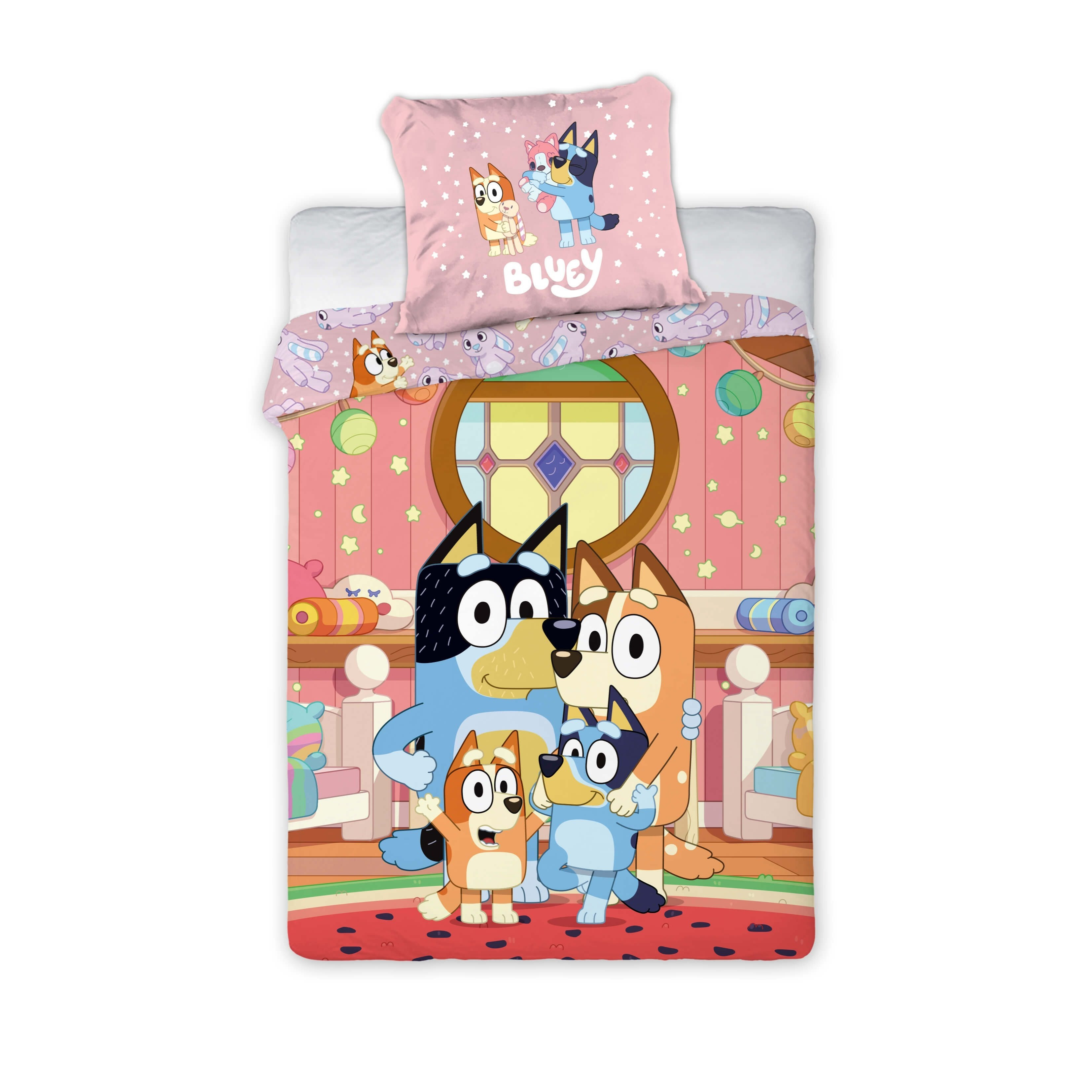 Image of "" Reversible Duvet Set Bed Sheet 135x200 Pillowcase 80x80 German Single Bed Size 100%children's Bedding 's Chilli Bandit