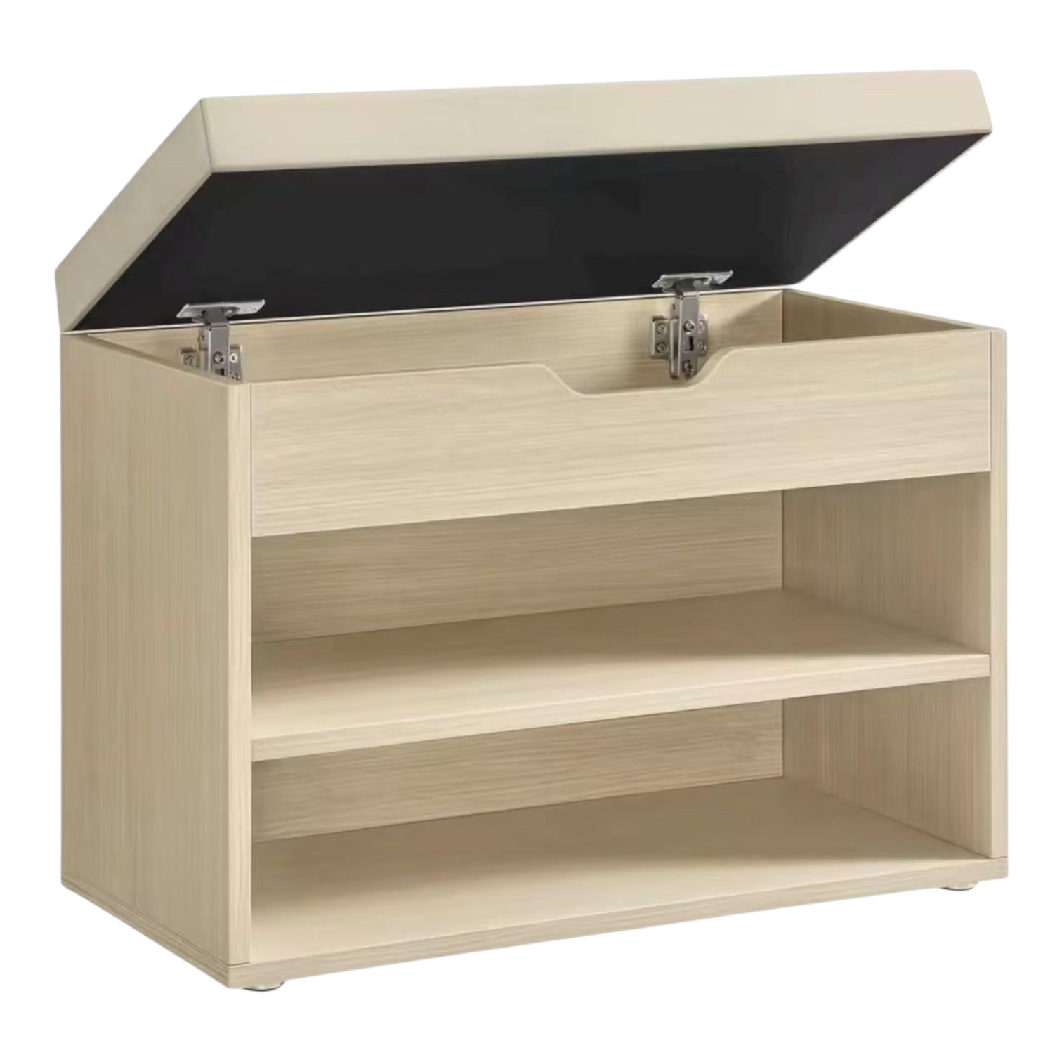 TEMU Zapatero, Mueble Zapatero con Asiento Tapizado, Recibidor Compartimentos y Asiento Acolchado, 30 x 60 x 44 cm, para Entrada Dormitorio , Marrón