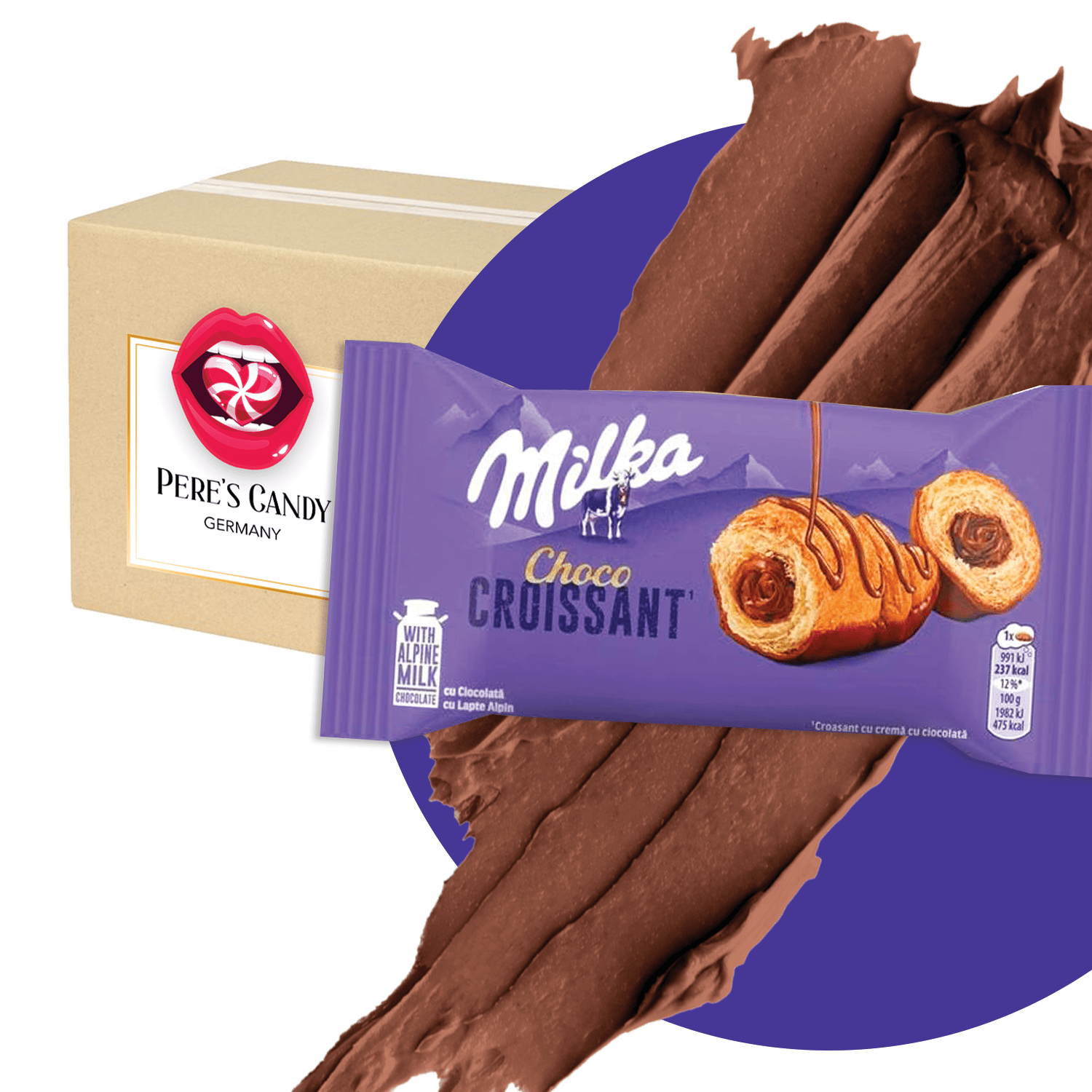 TEMU Milka Chocolate Croissants 50g