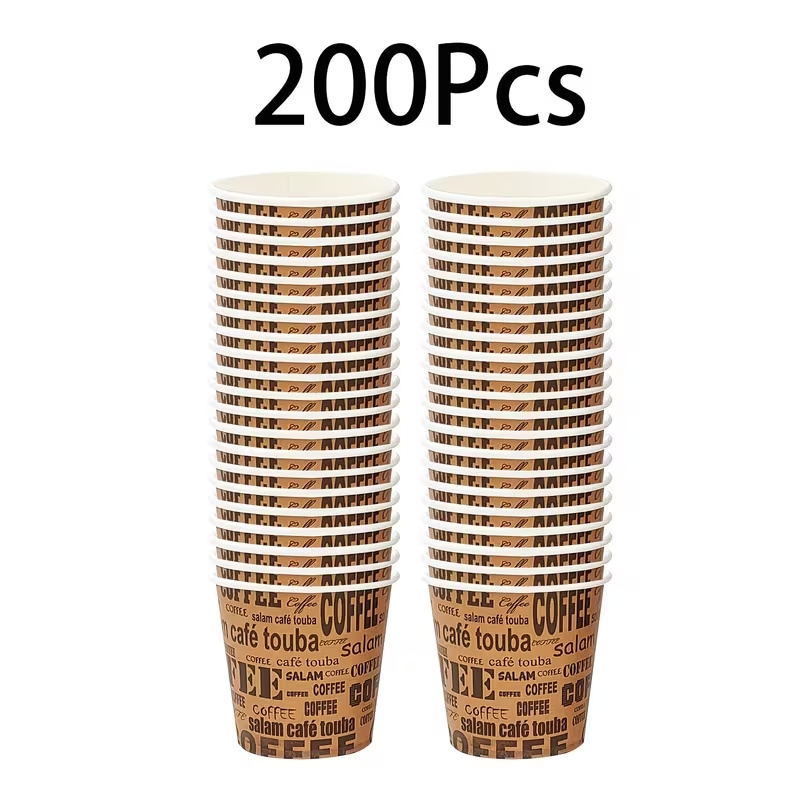 200/100pcs Cup, Disposable Coffee Cup, Mouthwash Cup, Party Cup, Suitable For Weddings, Birthday Parties, Outdoor Gatherings, Dessert, Snack, 's, Easter, Mother's Day, Bachelor Parties