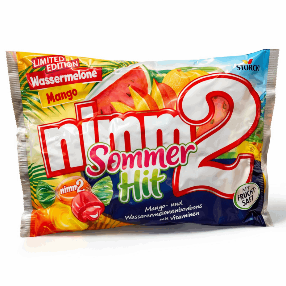 Take 2 Summer Hits – Tropical Mango & Watermelon Candies With Vitamins C, E & B 1 × 300 G, Candy, Fruity Flavor, Sweet Candy