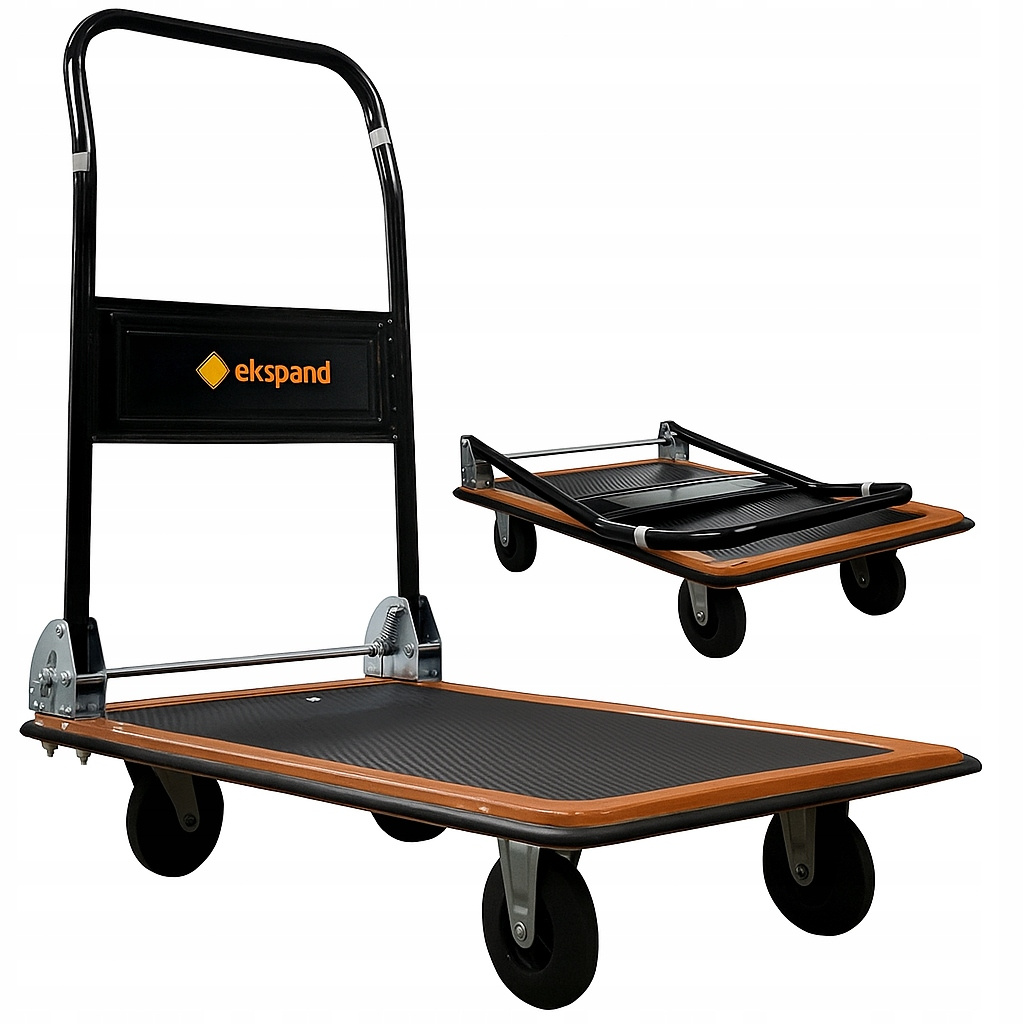 TEMU Carro de Transporte Capacidad - 150/300 Kg de Plataforma para Almacén STRONG con Resistencia, Ruedas Giratorias y , Carro Duradero para