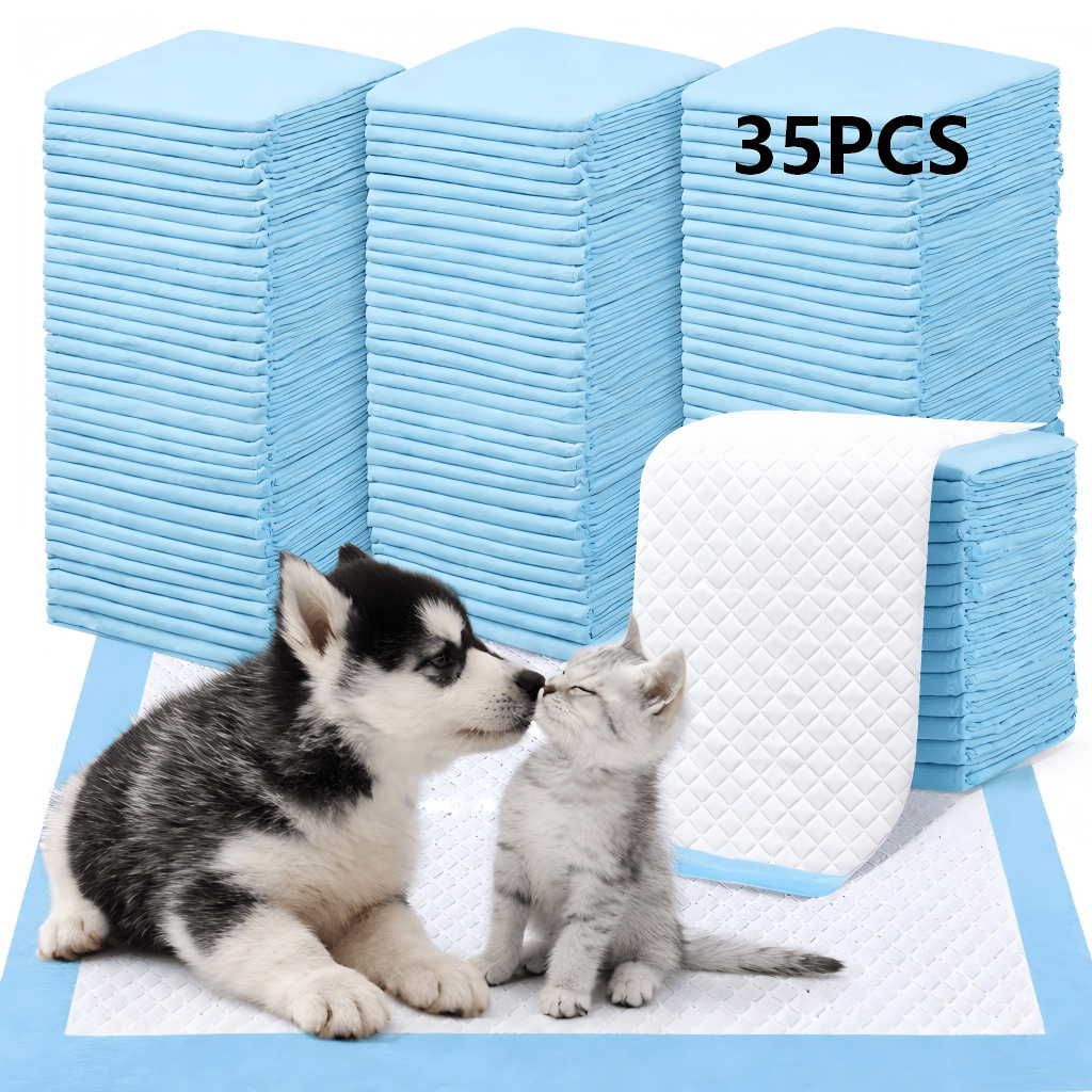TEMU Empapadores para mascotas, almohadillas absorbentes desechables para perros y gatos, extra gruesas, anti fugas, control de olores, tapetes de