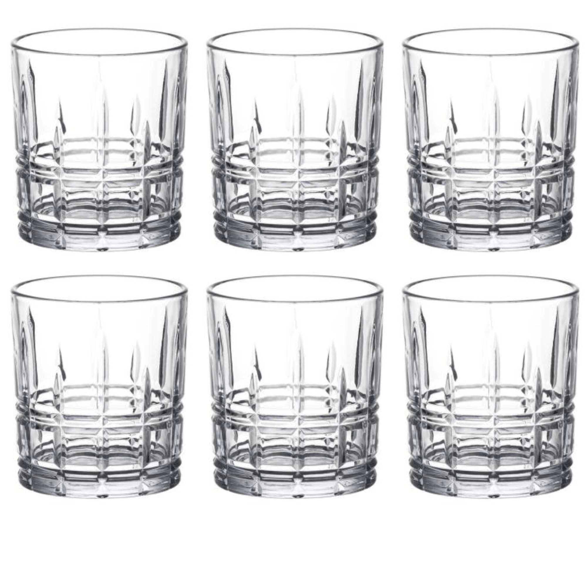 TEMU Pack 6 Vasos de Cristal 275 ml – Vasos Bajos para Whisky, Ron y – Diseño Elegante, Base Gruesa y Resistente, Lavavajillas, Para Cócteles Old