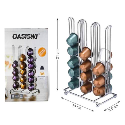 soporte de almacenamiento para cápsulas de café de gran capacidad (1 pieza), 18/24/30/36/40/42 capsulas nespresso y . multiusos - ideal para , bar y decoración de restaurante - gran regalo para al café