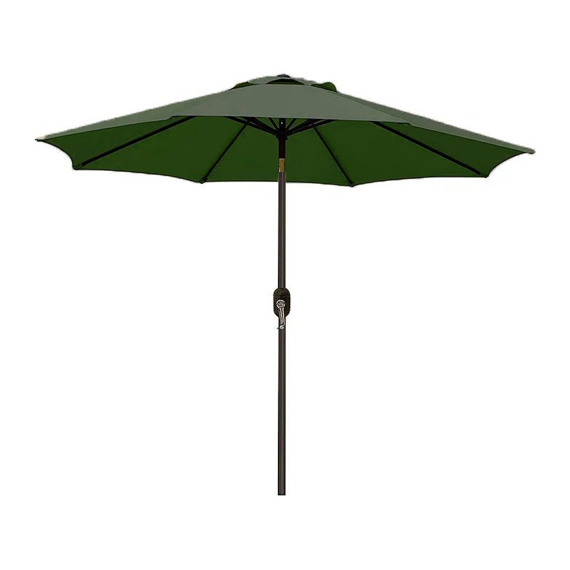 TEMU Garden Umbrella 270 Cm With Crank And Adjustable – External Steel Umbrella With Anti-rust, 180g/m² Waterproof Canopy With Uv Protection – Red,