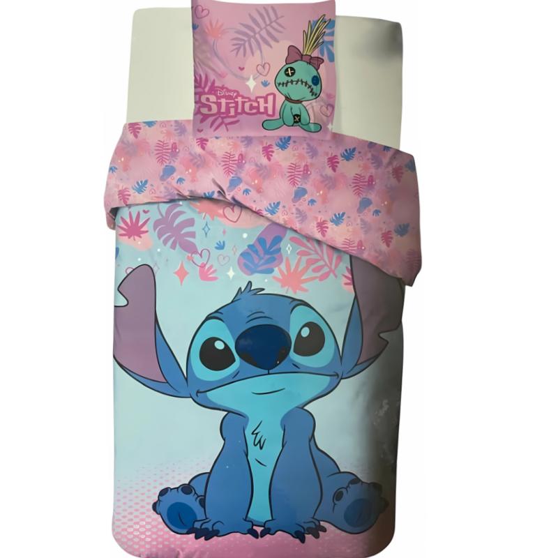TEMU Parure de Lit , Housse de Couette Disney140x200 cm + Taie d'oreiller 65x65 cm, 100% Coton