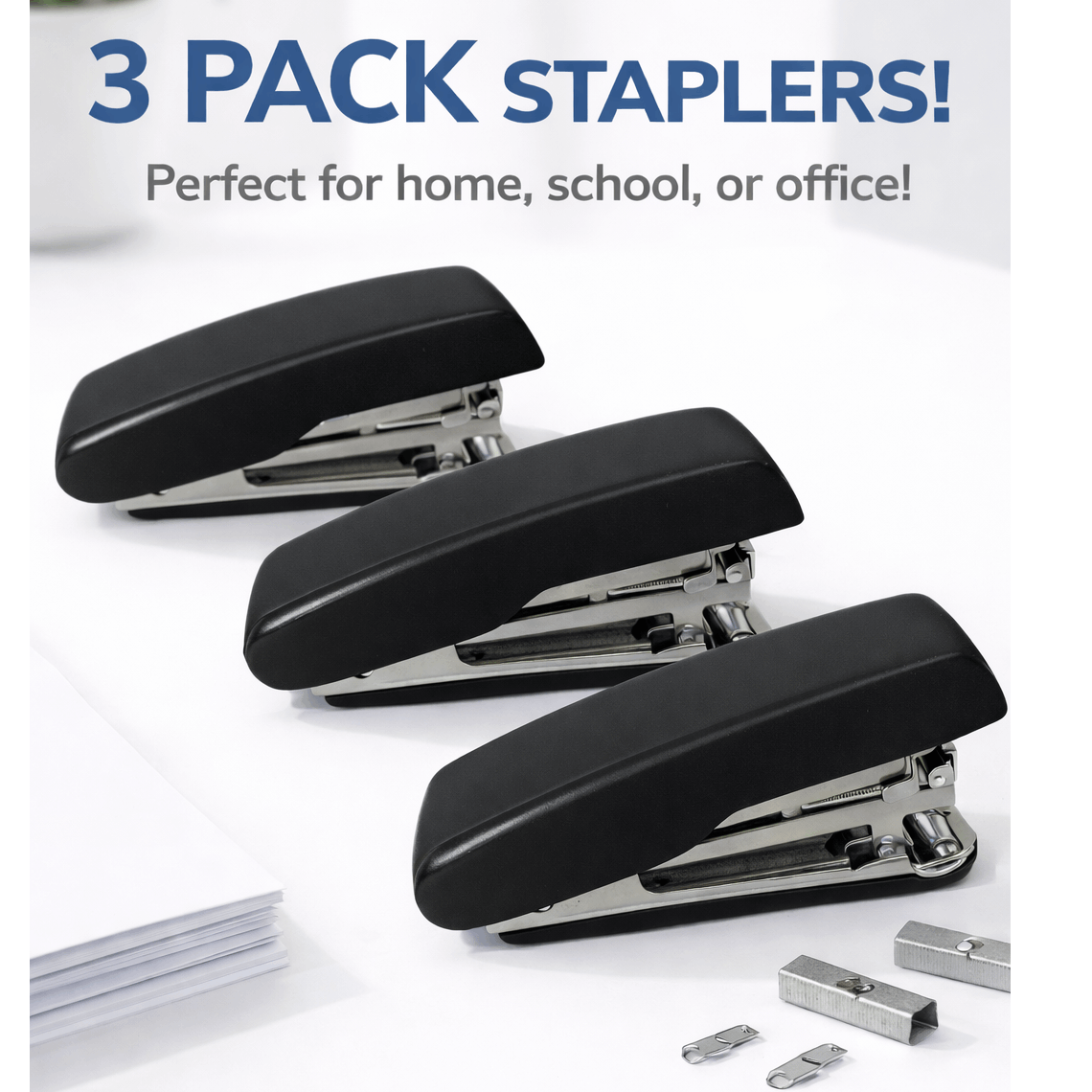 TEMU Pack de 3 Grapadoras con 50 incluidas una