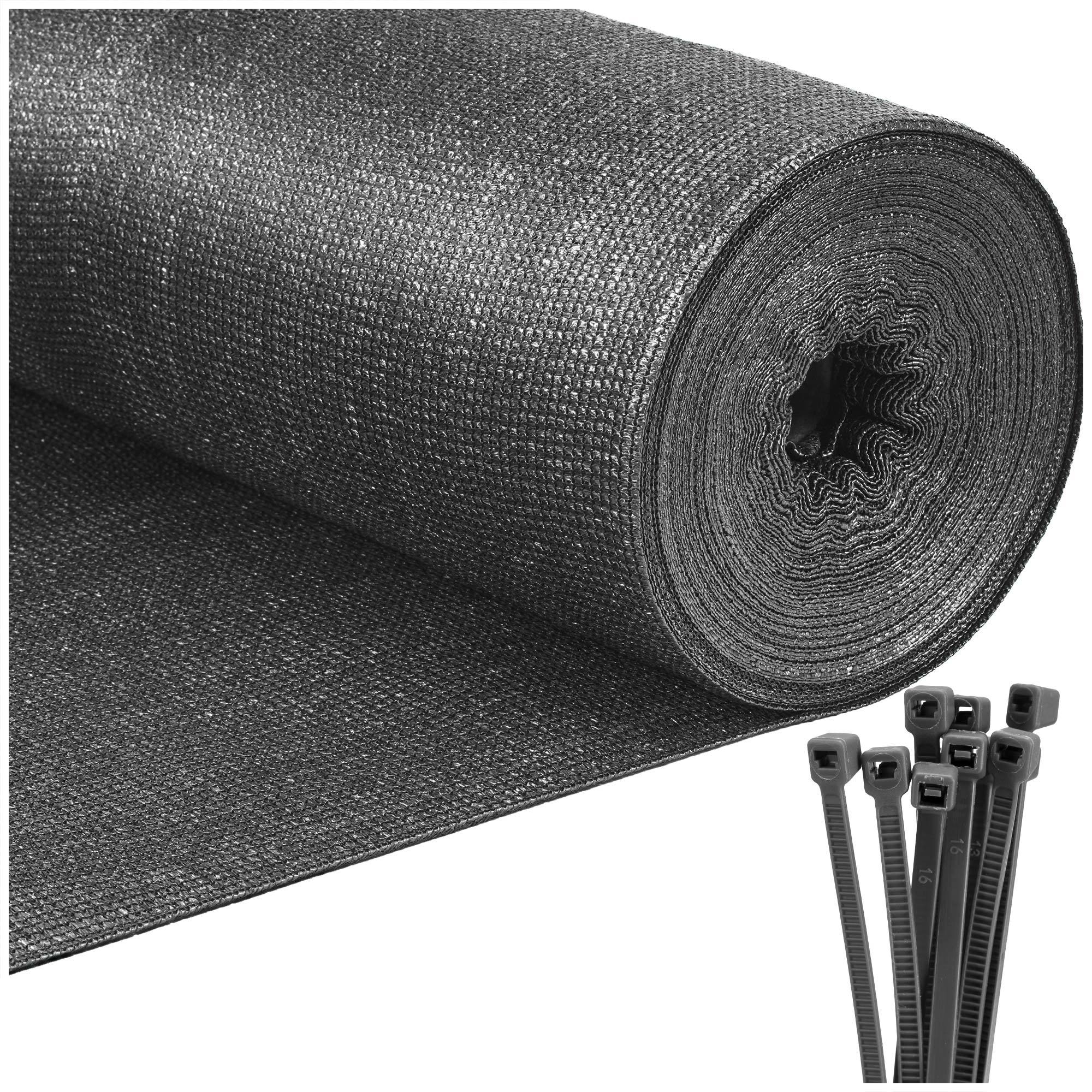 Shading Mesh 62% 1.5 X 25 M Fence Screen 65g/m2 100pcs Of Light Straps