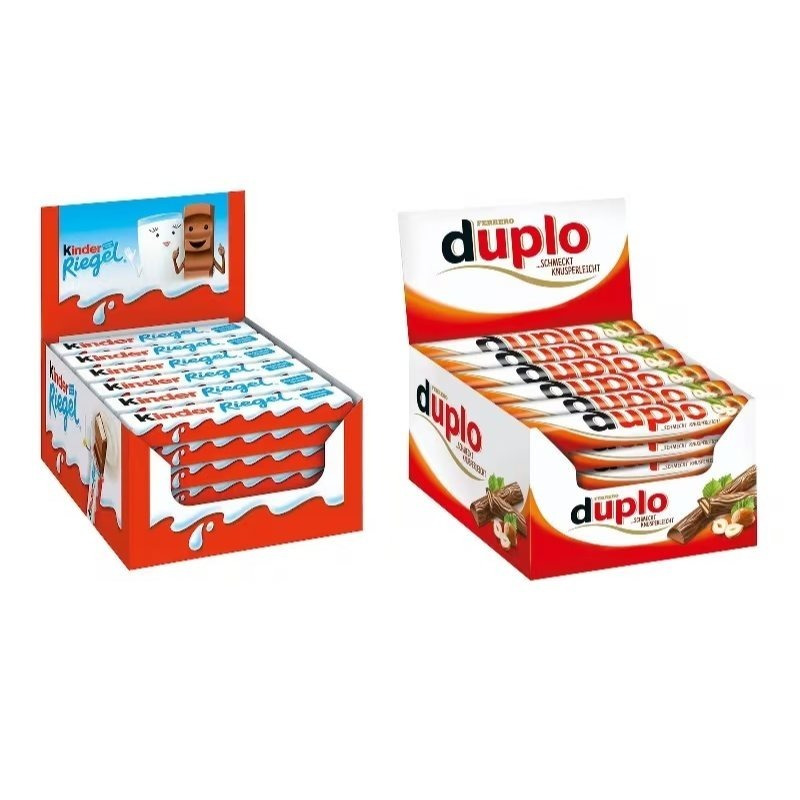 Image of Ferrero Chocolate Bars (36x Kinder Bars At 21g + 40 X Duplo Bars At 18.2g)