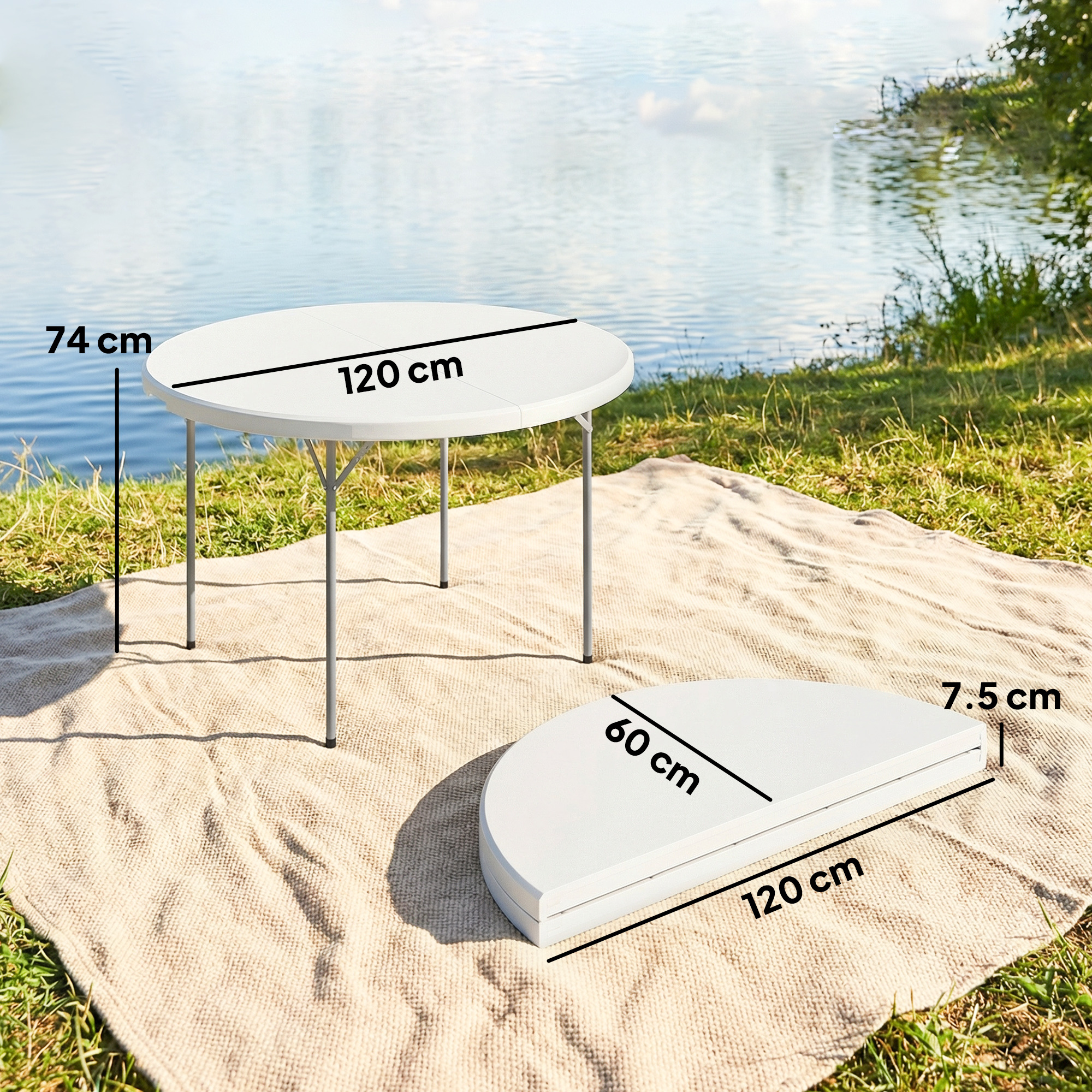120 cm Folding Picnic Table