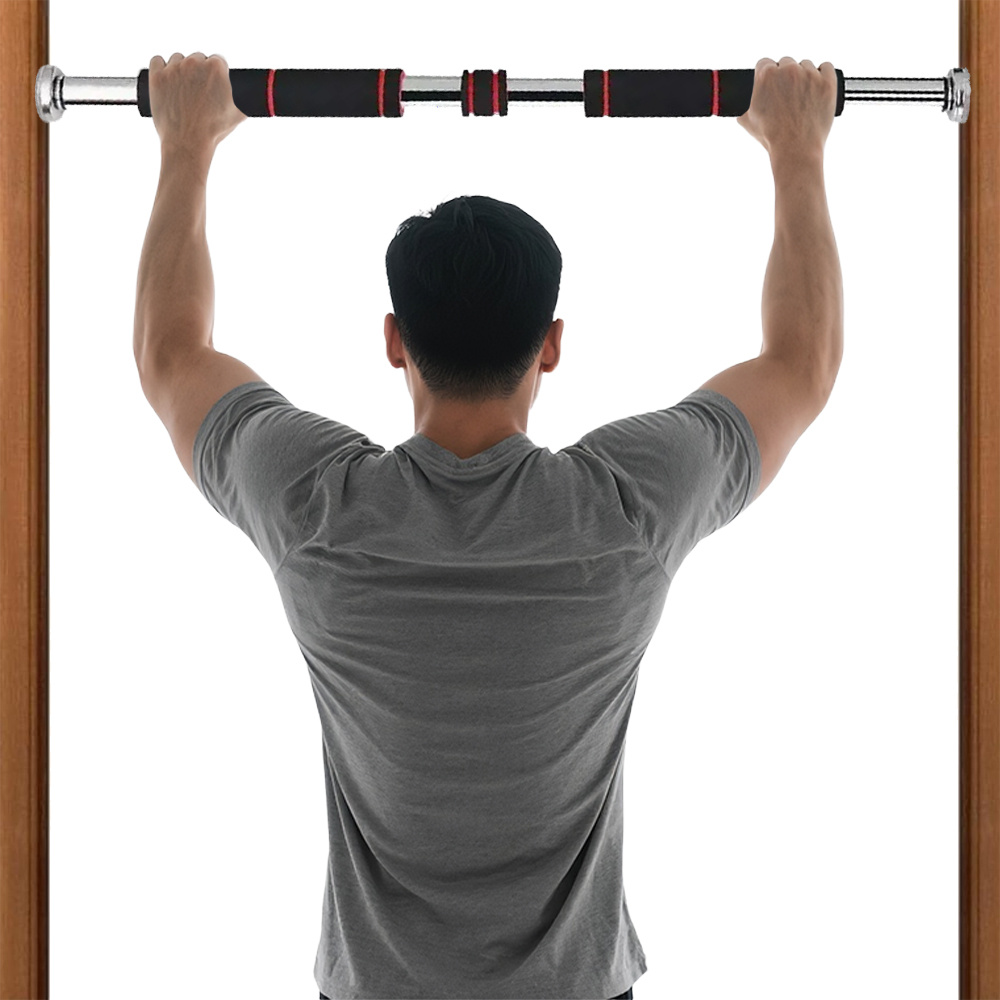 TEMU Pull-up Bar With Door Frame, Adjustable From 60 To 100 Cm, No Drilling Required (fixing Screws Included), Suitable For Home Fitness And Strength