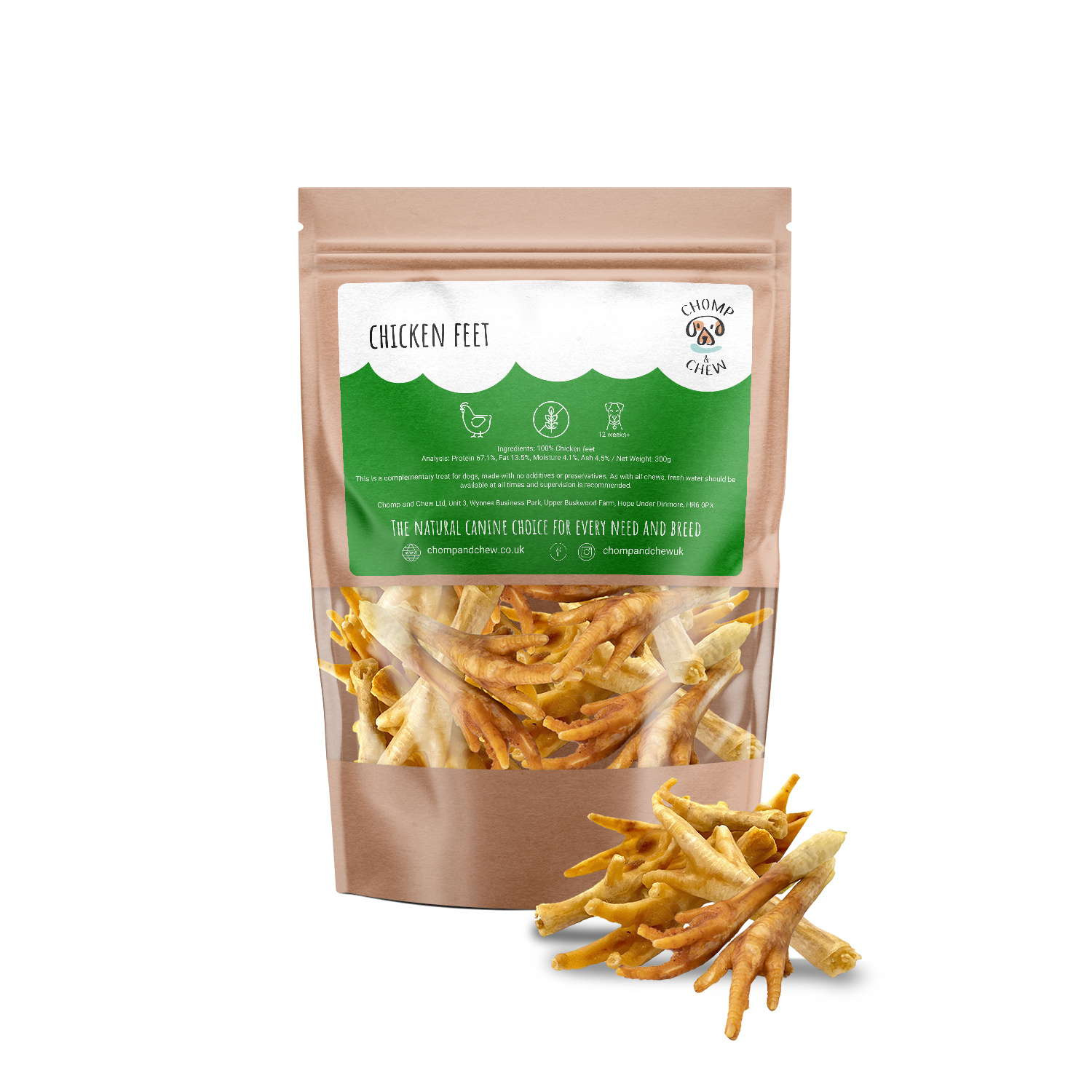 TEMU Chicken Feet Dog Treats