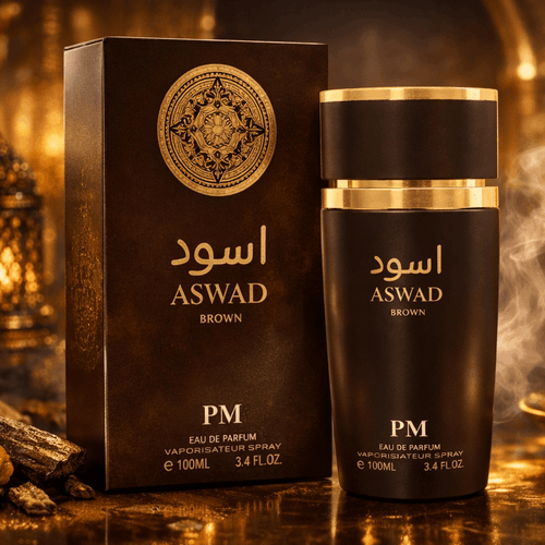 Everlyx - ASWAD Brown PM Eau de Parfume 100 ml - Intense and Enveloping Fragrance with an Oriental Character and Warm Base, Ideal for Nights and Special Occasions