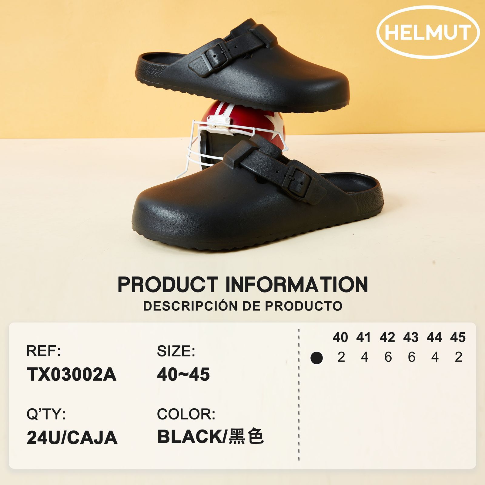 TEMU Zuecos de Casa Unisex, Sandalias Cerradas con Hebilla, Cómodos y Antideslizantes para Uso Diario