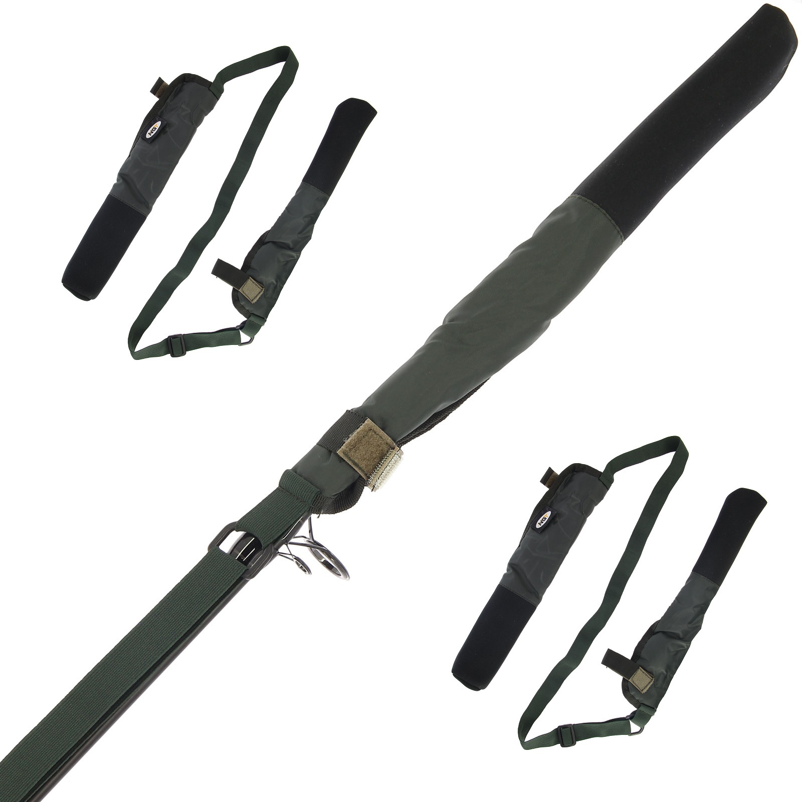 TEMU Ngt Tip & Protectors 2-pack | Adjustable Neoprene Rod Tip & Guards With Elastic Strap - Carp Fishing Made-up Rod Protection
