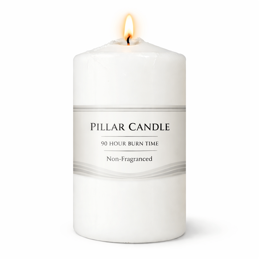 TEMU Large Candle, 90-hour Long , Unscented Non-fragranced Wax For Home Decor, Weddings & Emergency Use