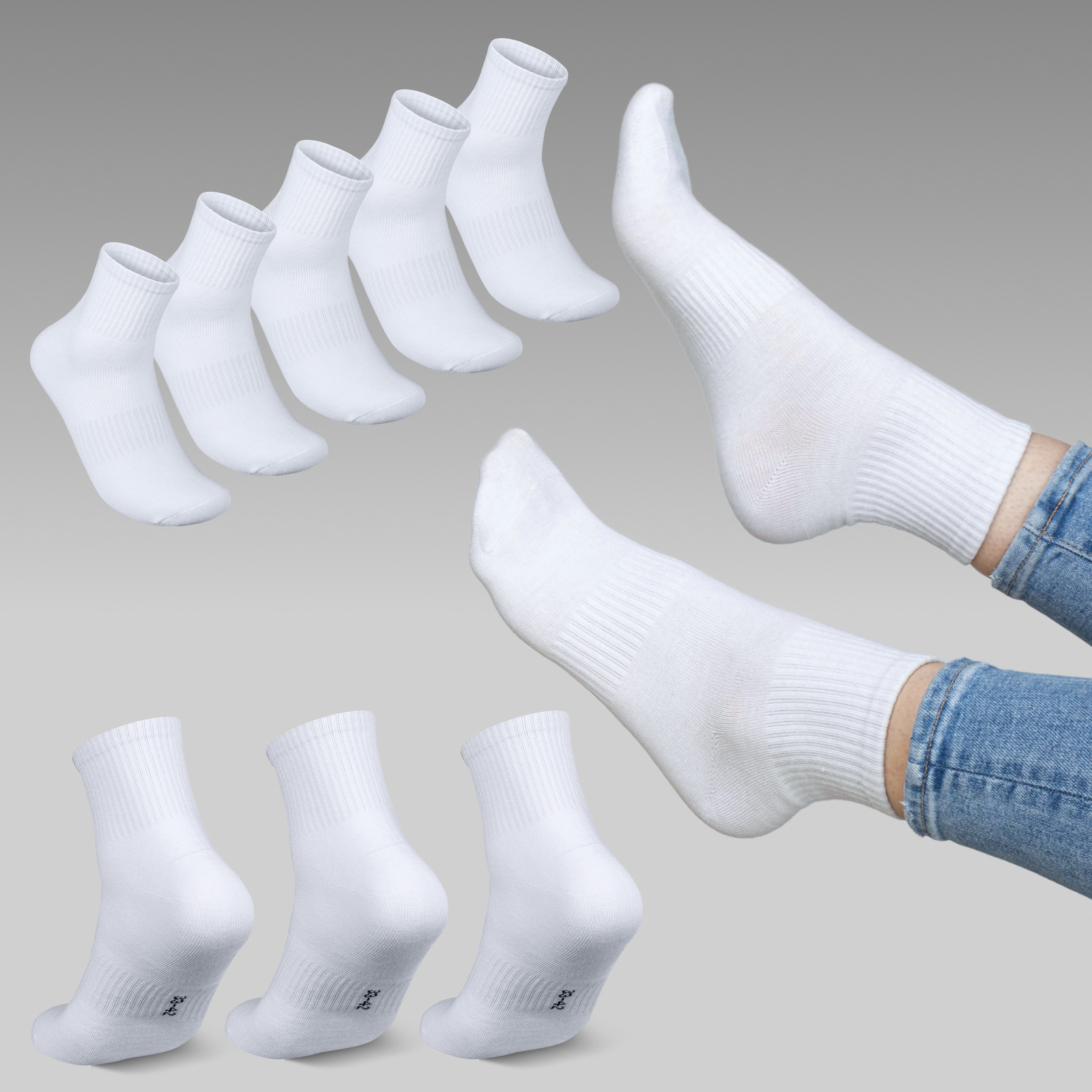 Sports Socks Unisex Socks 5/10/ Pairs Tennis Socks Cotton