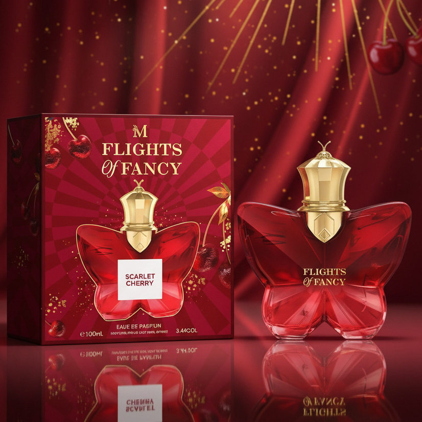 TEMU Everlyx - Perfume femenino Flights of Fancy Cherry by Montage Brands 100 ml - e con notas de y , ideal para en y noches especiales