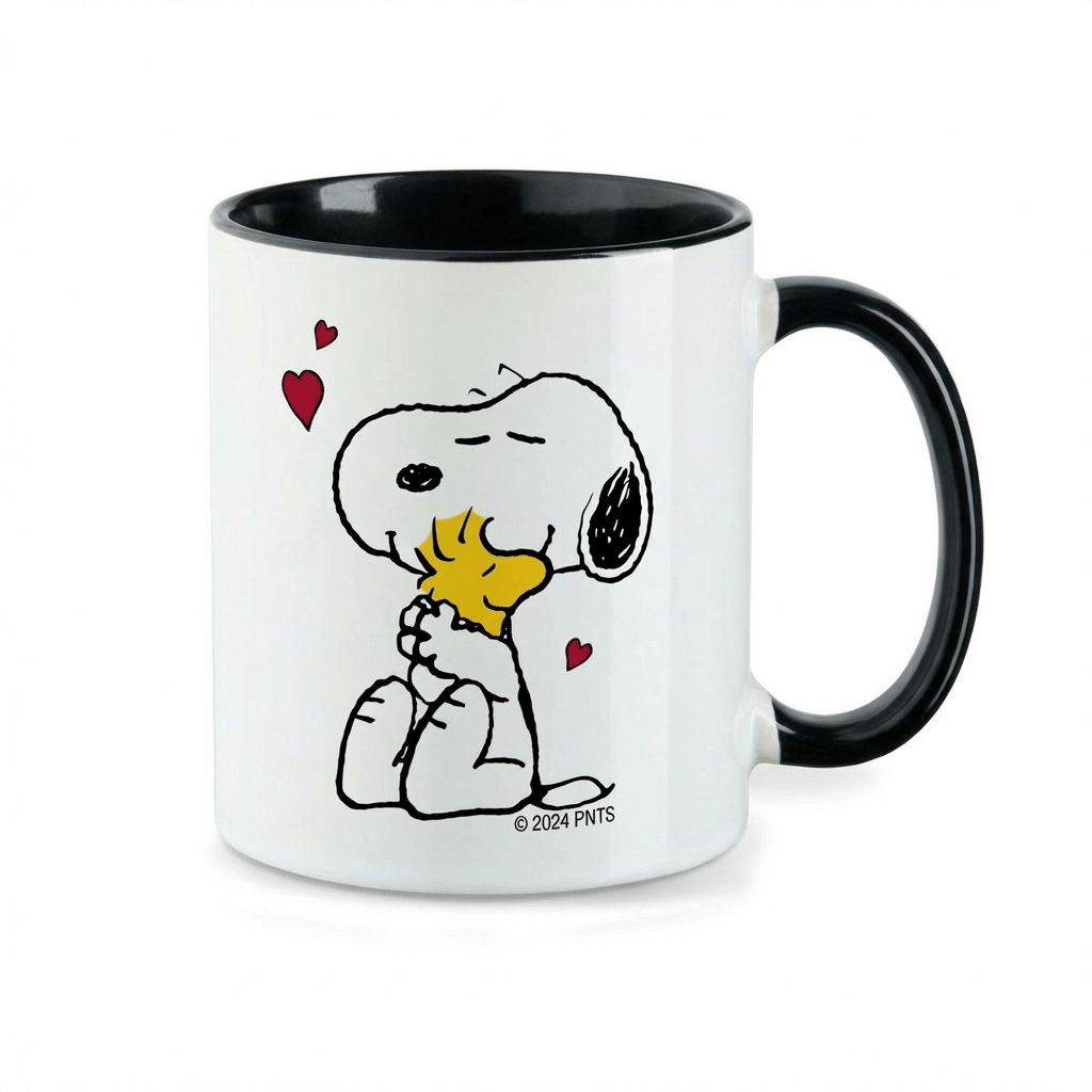 Snoopy Woodstock Mug, Ceramic Coffee Cup 330 Ml, Gift Mug For Women, Men, And Children