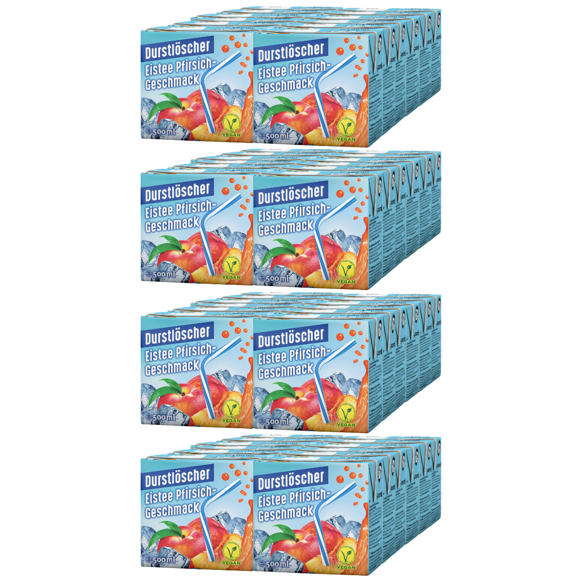 E-shop Durstlöscher Eistee Pfirsich Fruchtsaftgetränk 500ml 48er Pack