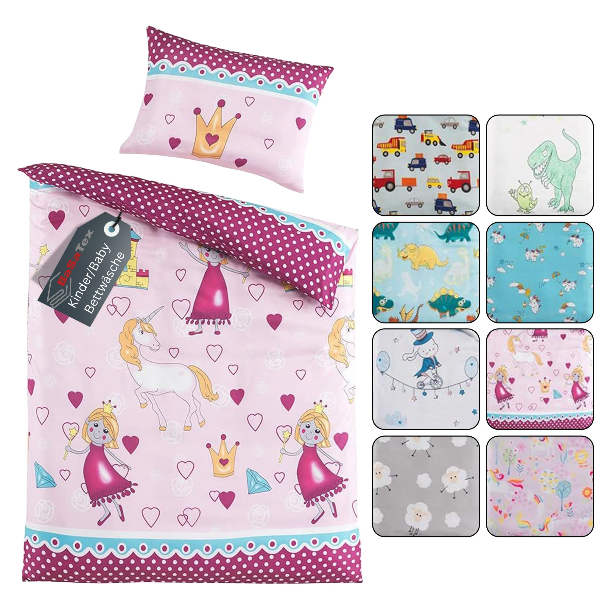 Bedding 100x135 For Beds - 100% Microfiber - Zipper Closure - Construction Site