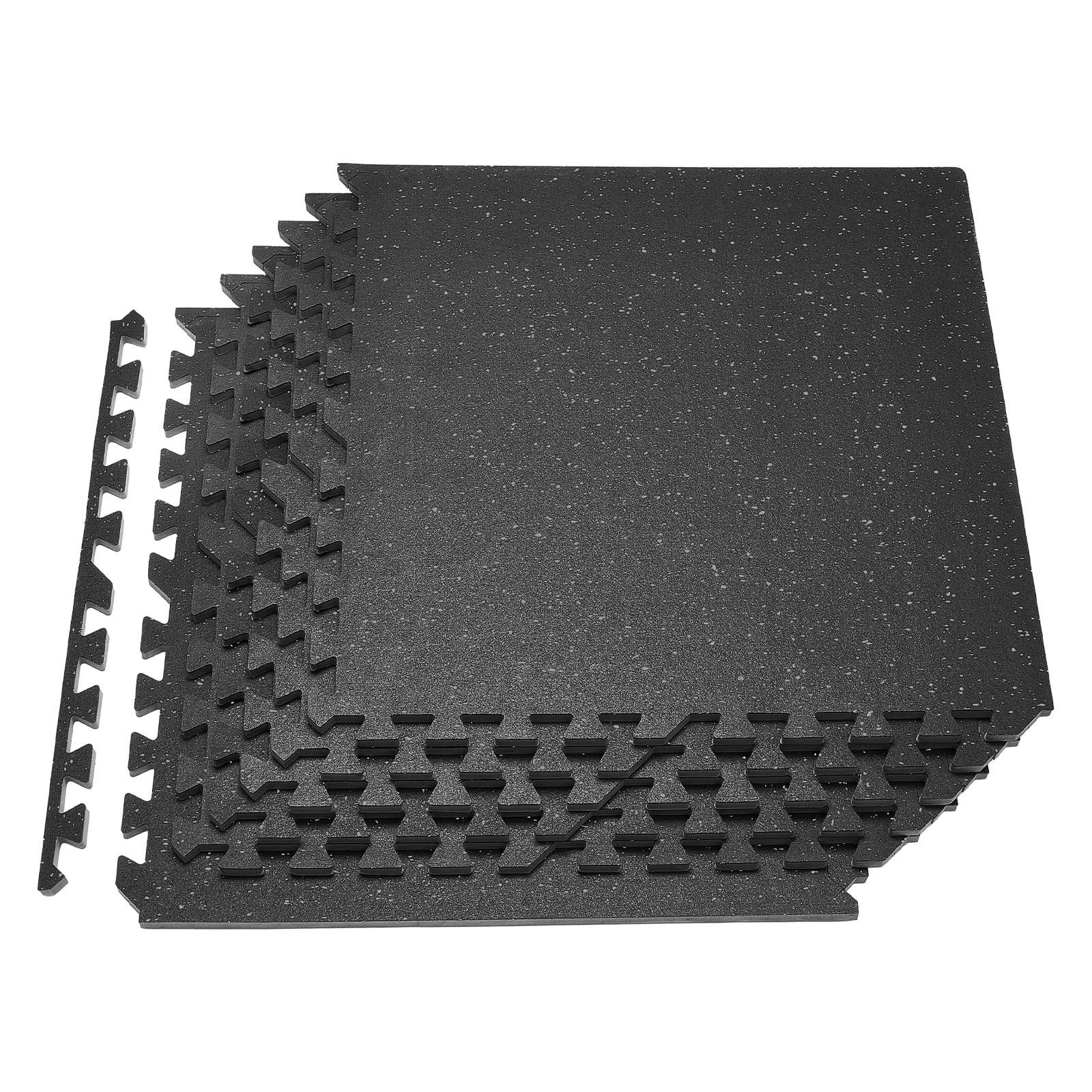 TEMU Tapis d'exercice VEVOR, 6 pièces, tapis d'équipement de fitness, 610 x 610 x 14 mm, ensemble de tapis en mousse EVA haute , dalles en caoutchouc