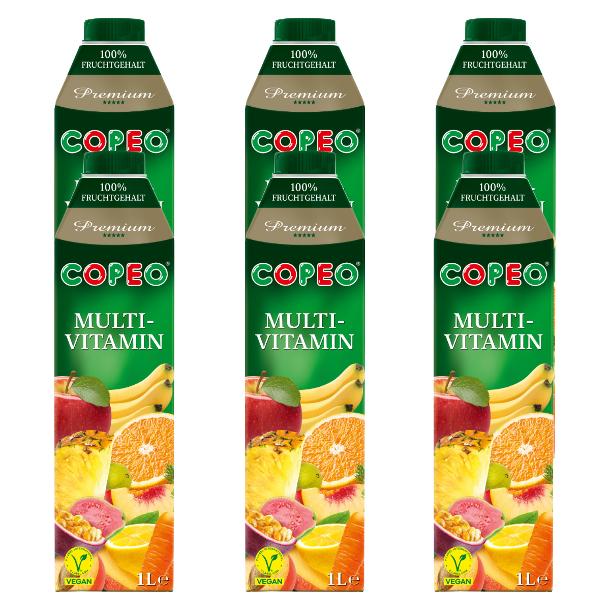 Copeo Multivitamin Juice Contains Fruits And Vitamins, 1000ml, 6-pack