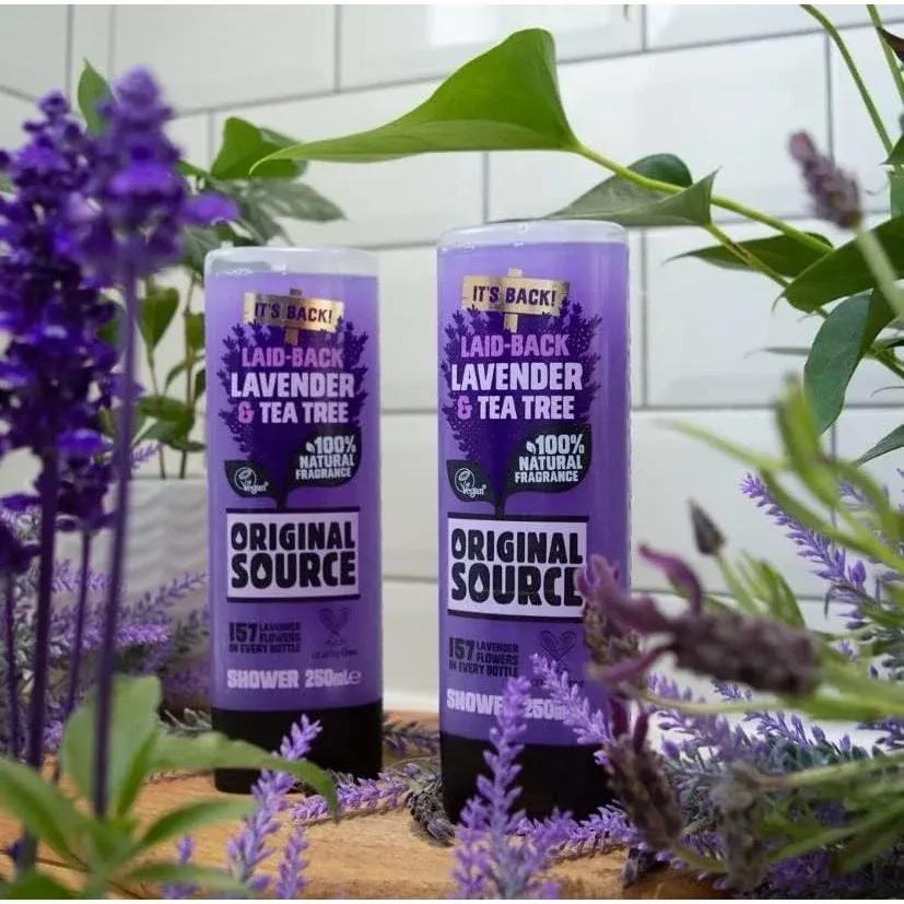 3x Original Source Lavender & Tea Tree Shower Gel, 250ml Each