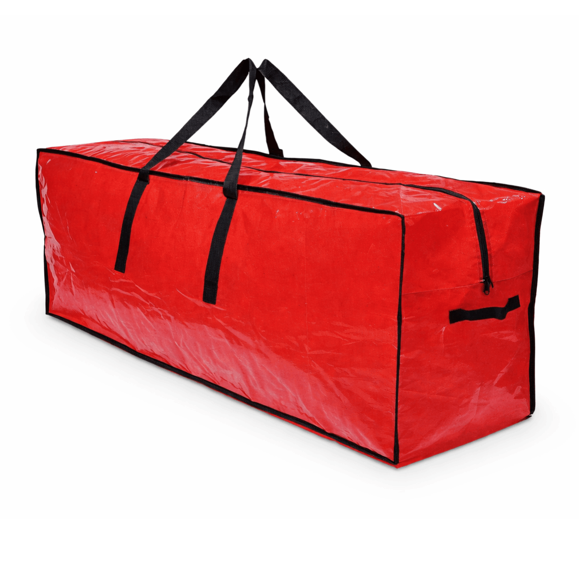 TEMU Large Christmas Tree Storage Bag – Heavy Duty Red Storage Bag For Artificial .5ft, Foldable, Durable, Easy Carry Handles, 122 × 50 × 38 Cm