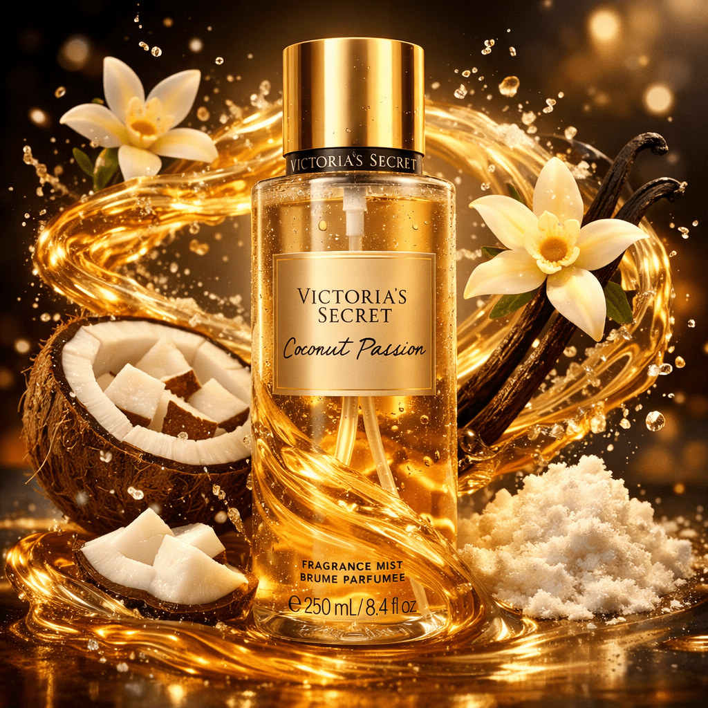 ’ Perfume Mist 250ml – Vanilla & Coconut – Powdery Notes