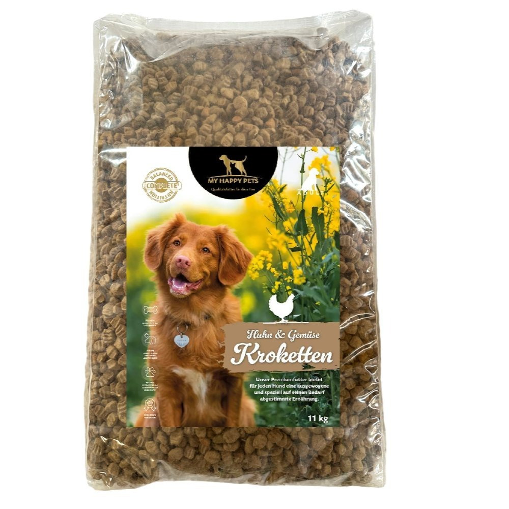 E-shop MY Hundefutter Adult 65% Huhnkroketten & 10% Gemüsekroketten 3 x 10 kg