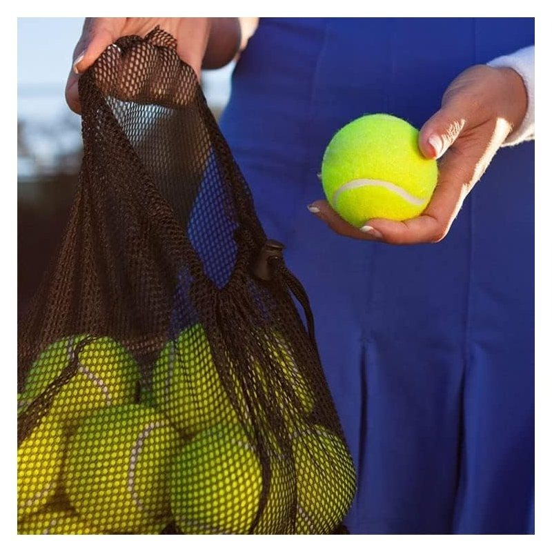 12 Tennis Balls with Storage Bag, Thick-Walled