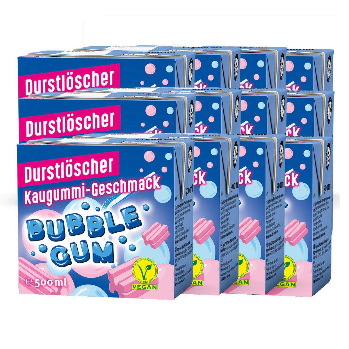 Bubble Gum Thirst Quencher Super Refreshing Combination 500ml 12-pack