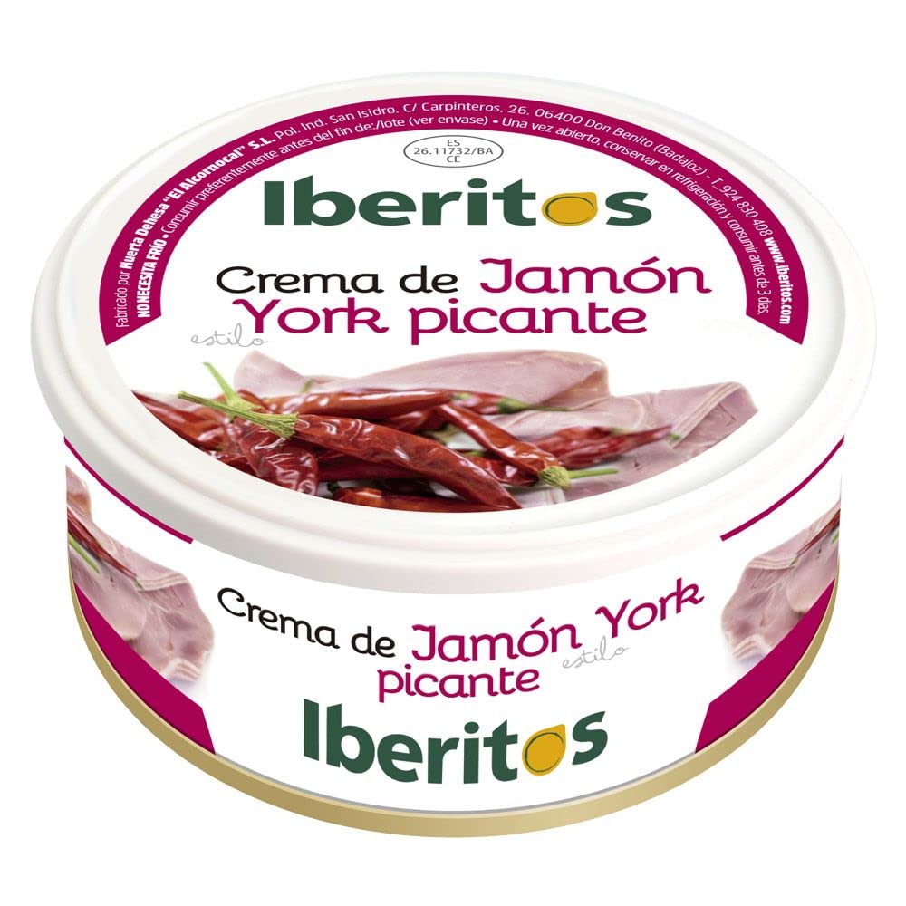 TEMU Pack 6 Iberitos Crema de Jamon York Picante Gourmet Extremadura