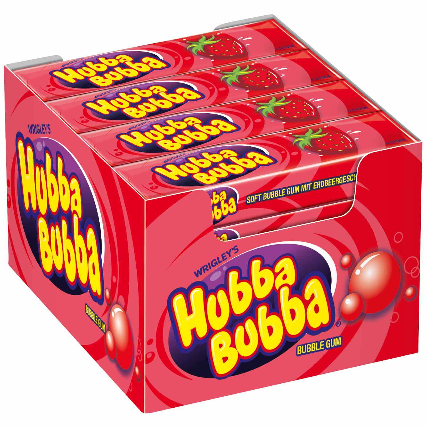 Hubba Bubba Chewing Gum | Strawberry | 20x35g