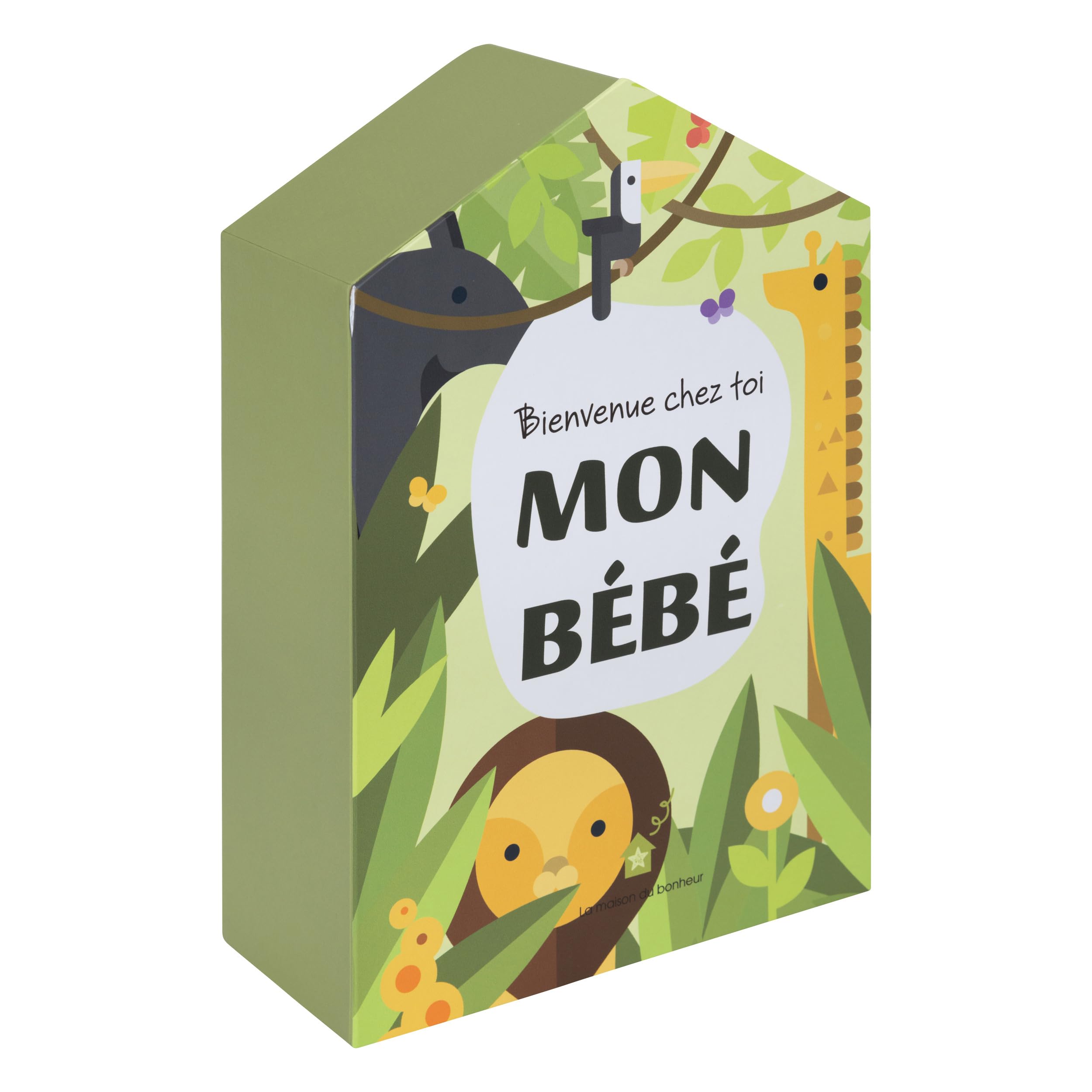 TEMU Coffret de Bébé Maison – 10 Tiroirs Souvenirs, Motif Animaux Jungle, Boîte de Rangement Souvenirs, Décoration Chambre Bébé, 20,5 x 9 x 30,5 cm