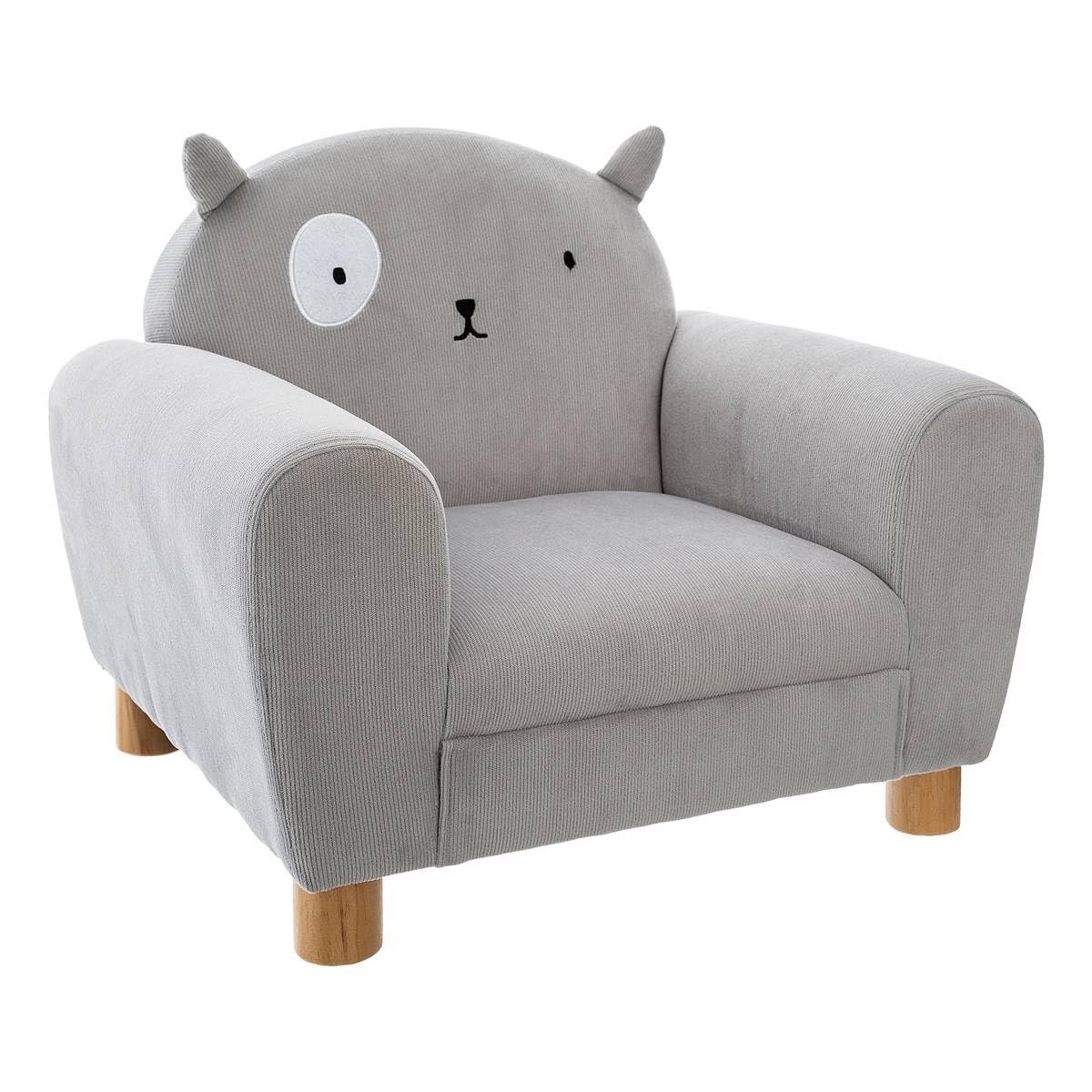 Image of Gray Cat Children's Armchair