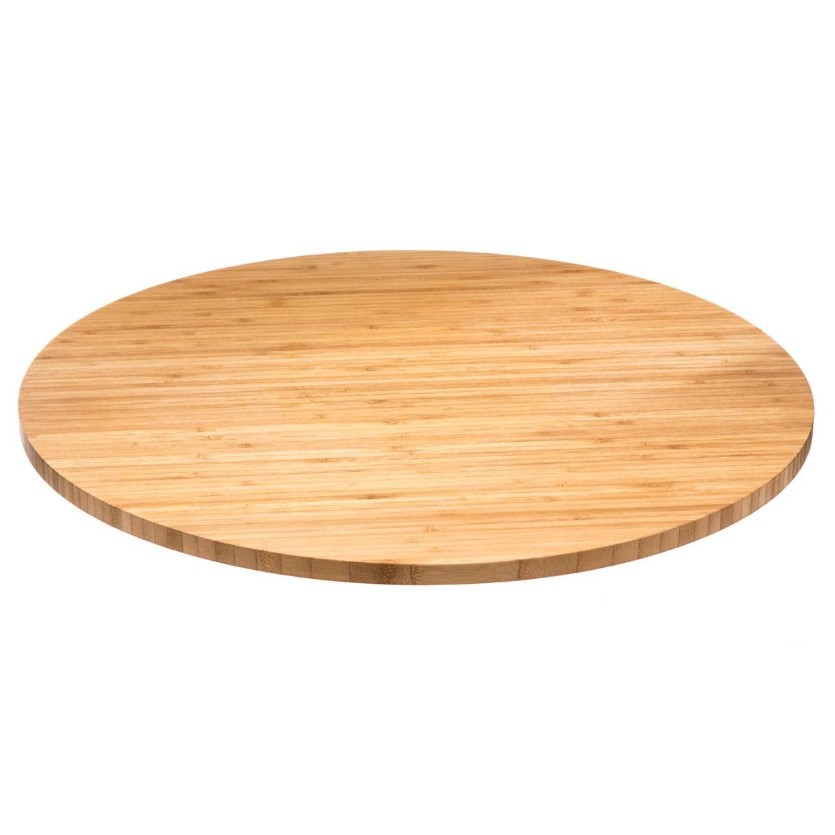 TEMU Plateau tournant - 50 x 3 cm - Bambou