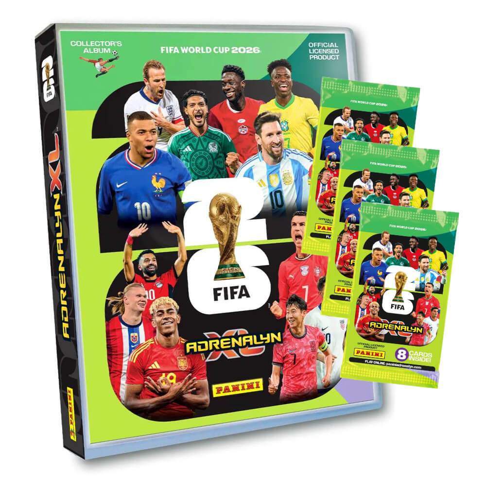E-shop Panini 2026 Adrenalyn XL - Cards Sammelkarten - 1 Mappe + 3 Booster