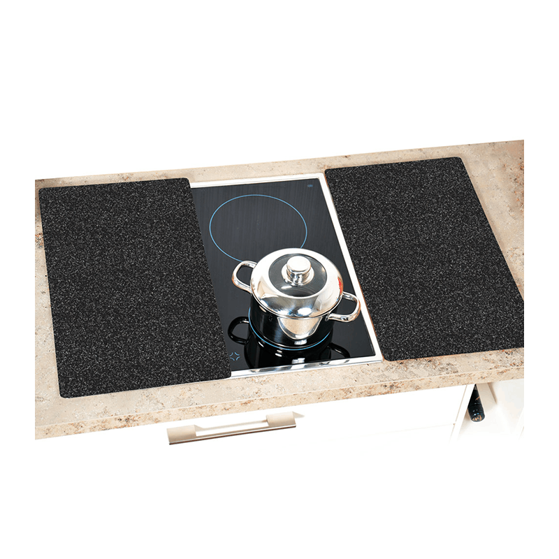 E-shop Herdabdeckplatten 2er Set KESPER Herdabdeckungen Motiv: Granit Schneideplatte aus Glas Herd-Abdeckung Glaskeramik Herdschutz Abdeckplatte