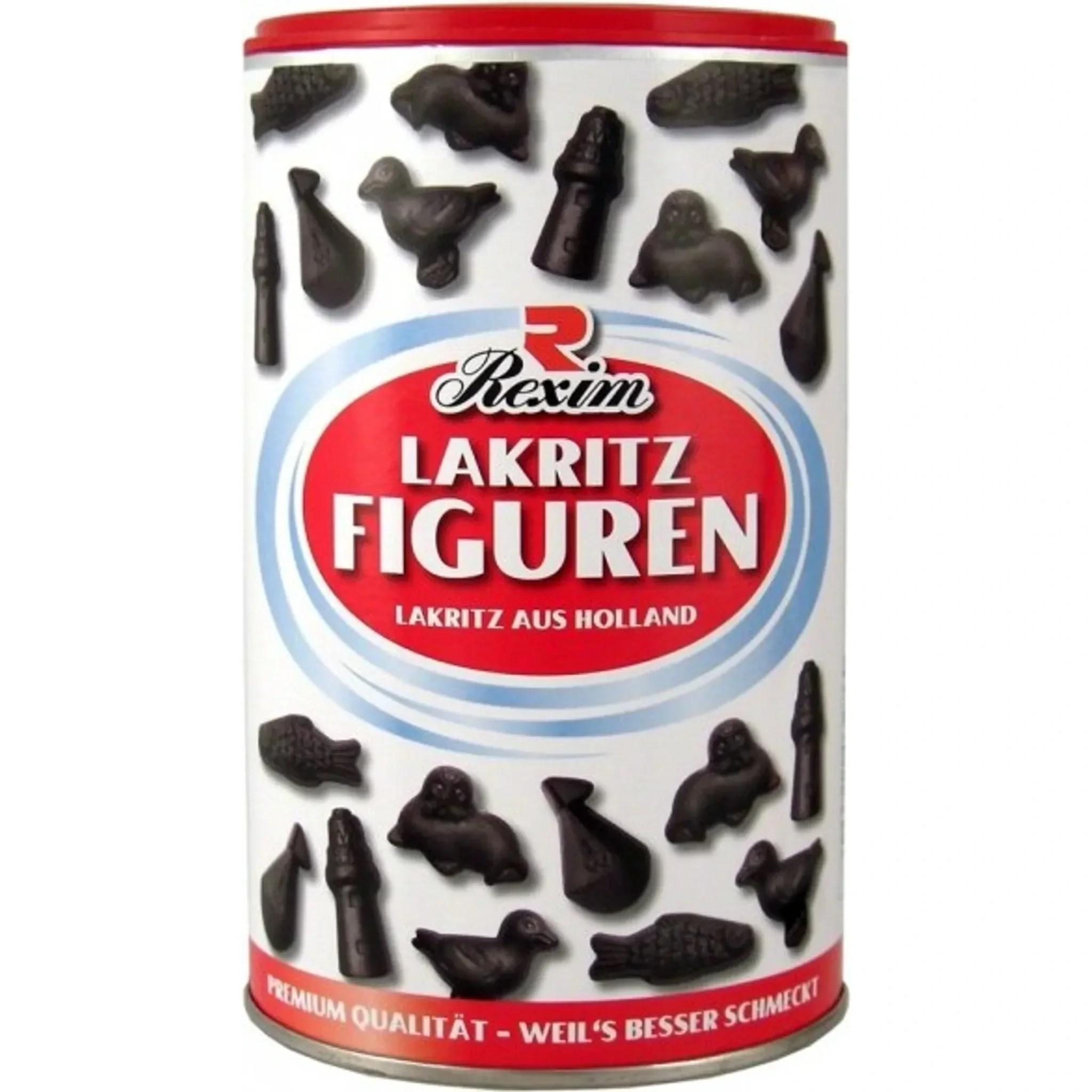 Rexim Salmiak Licorice Figures Tin 250g