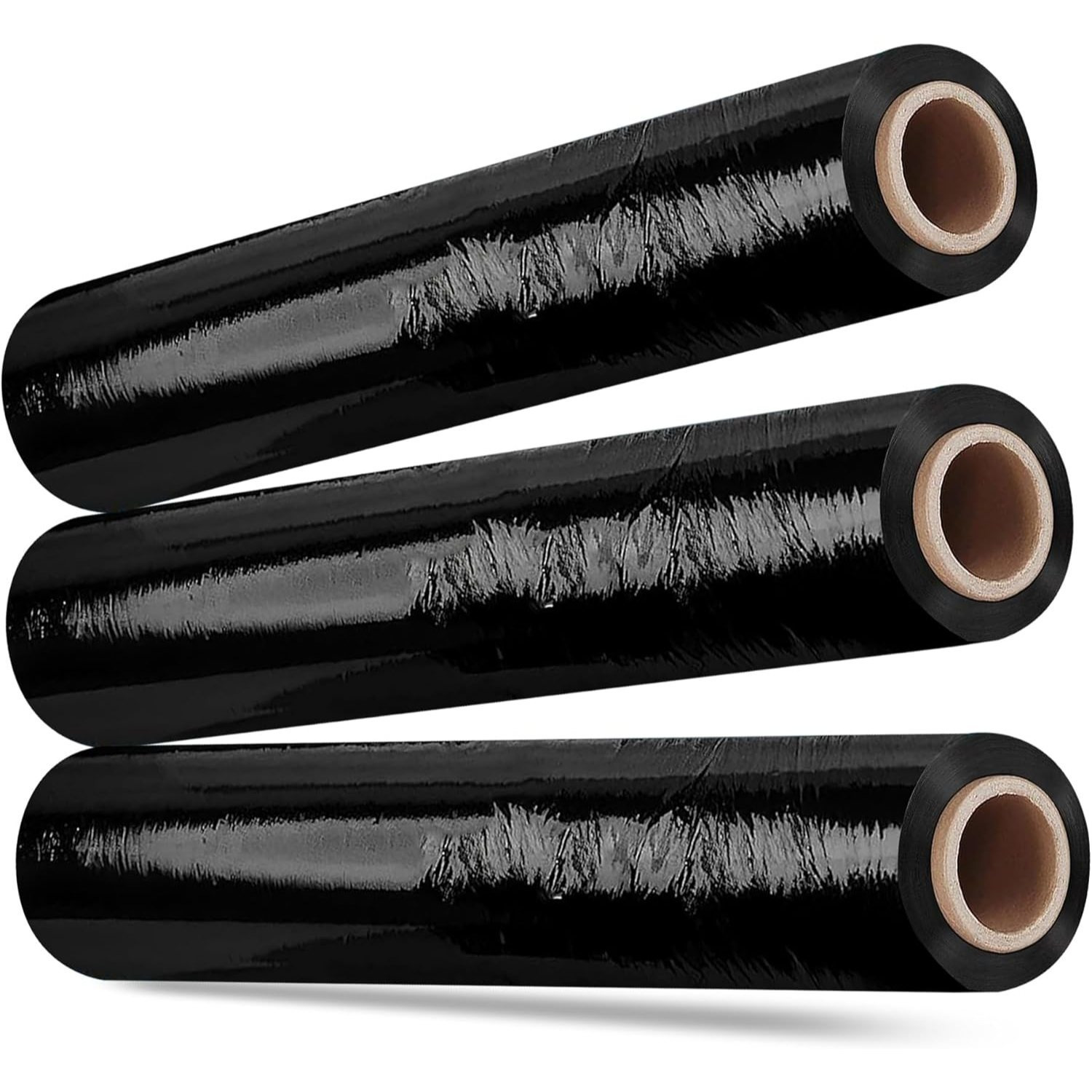 TEMU 3 X Black Multi Use Strong Pallet Wraps | Tear Resistant | Water & Moisture Proof Pallet Stretch Shrink Wrap| High-quality Pallet Wrap 400mm X