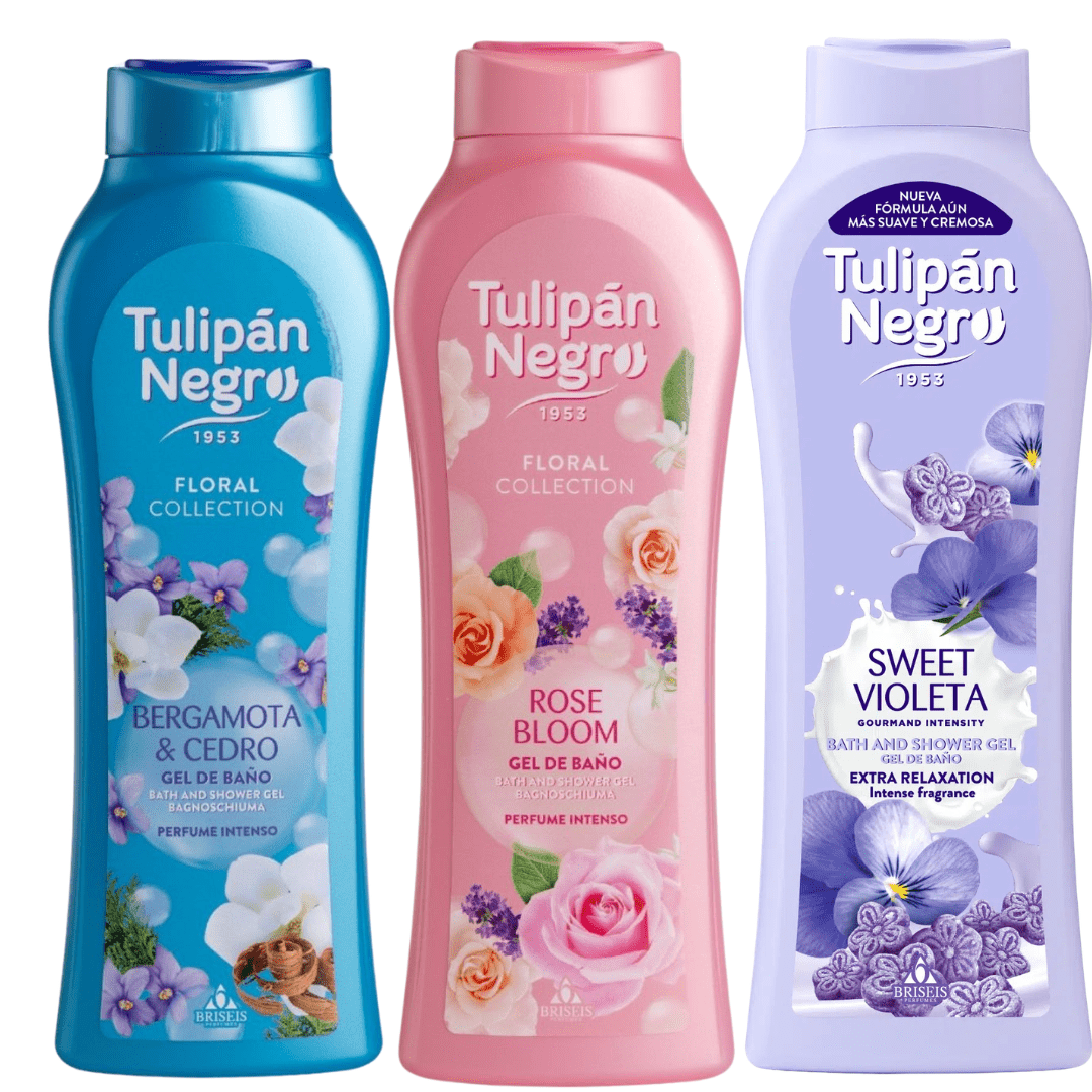 Image of Pack Of 3 Negro 650 Ml Bath Gels | Aromas. Hydration, , And Fragrances For Care. Negro, The Best Products.
