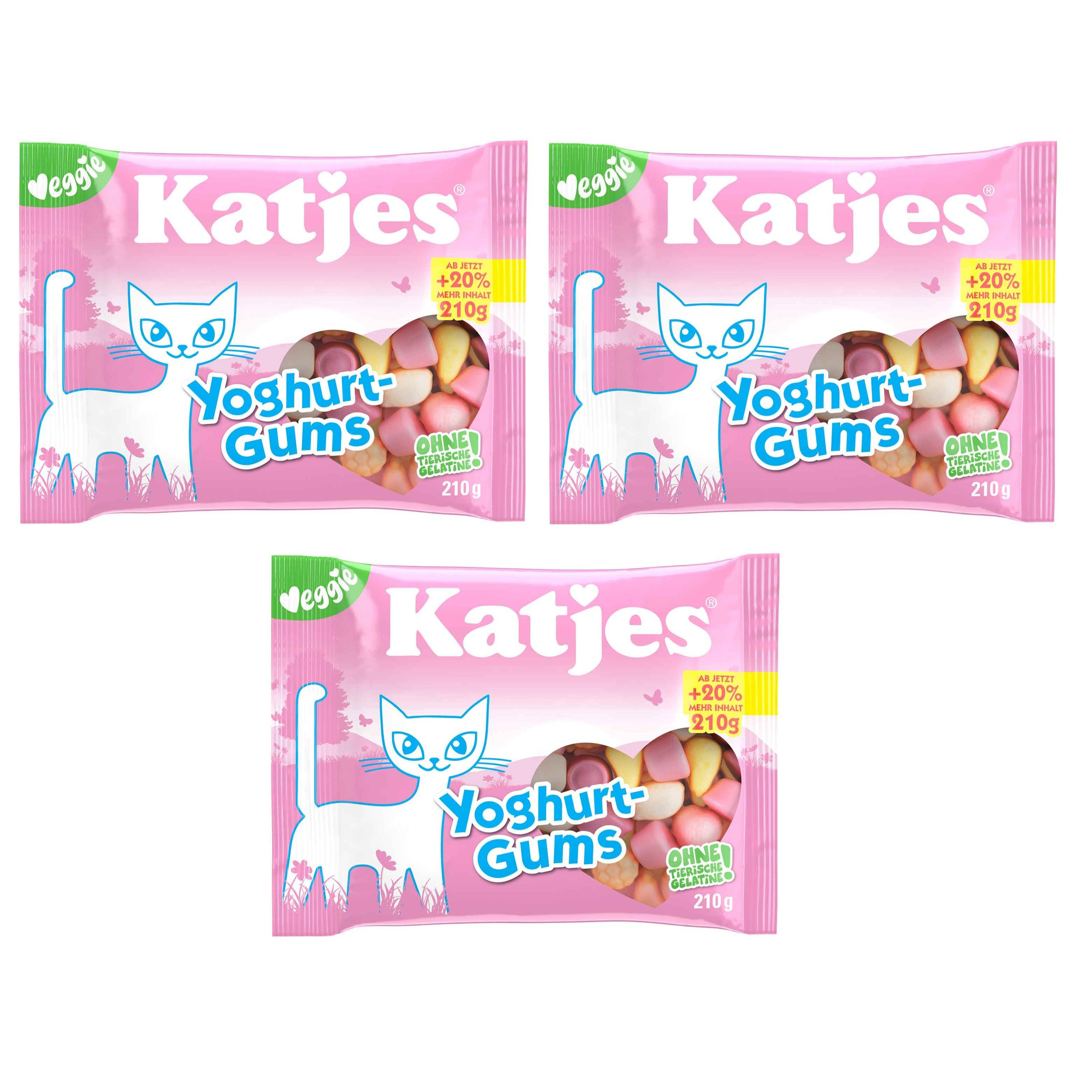 Katjes Yogurt Gummies, 3 X 210g