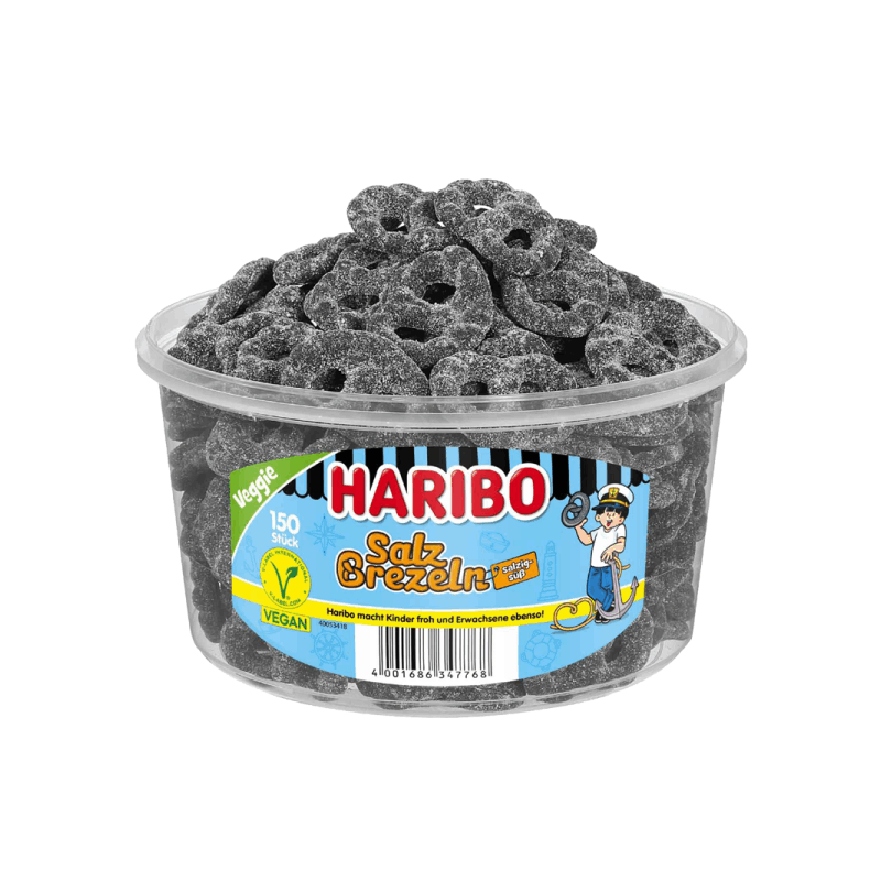 Image of Haribo Salt Pretzels 150pcs 1050g
