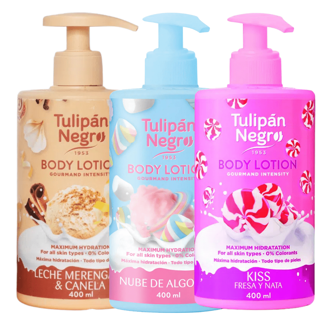 Image of Pack Of 3 Negro Lotions 400 Ml | Deep Hydration, Smoothness, And Sweet, For . Ideal For Feeling. Of With Negro, A Viral Brand And A .