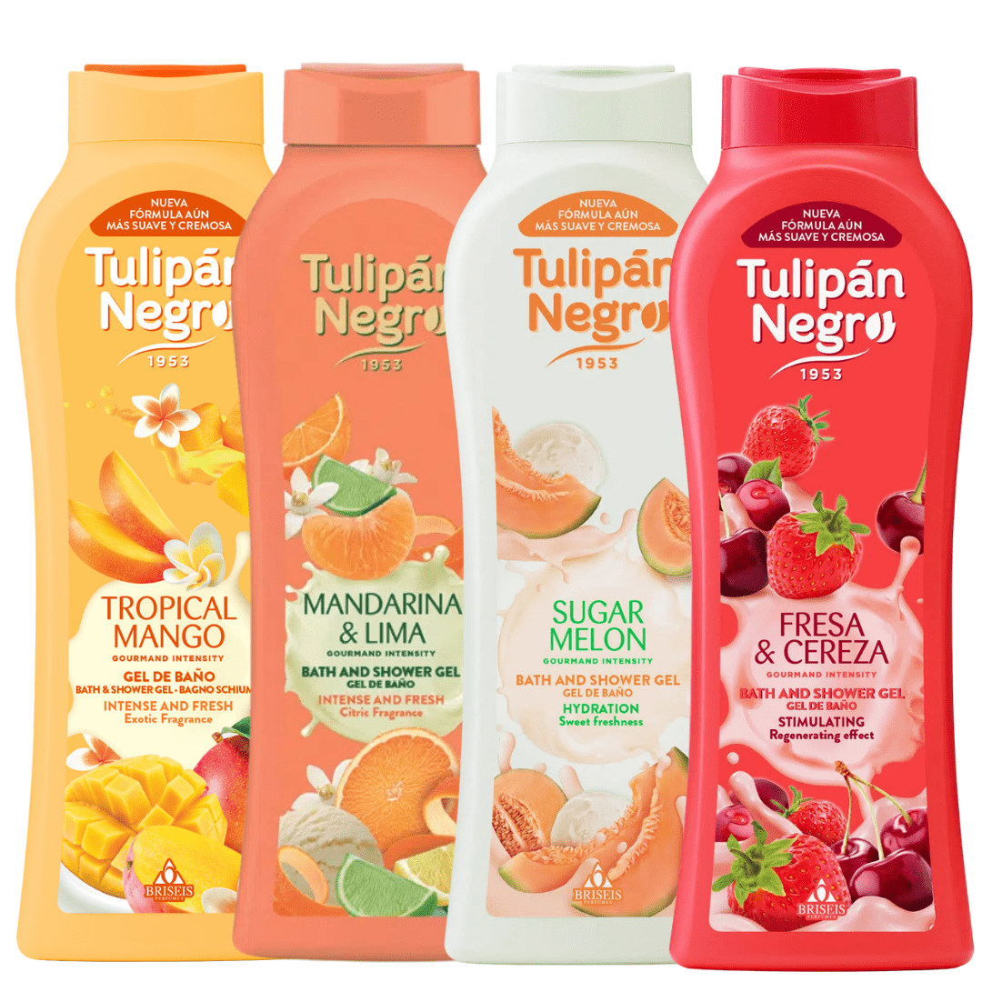 Image of Pack Of 4 Negro 650 Ml Bath Gels | Aromas. Hydration, , And Fragrances For Care. Negro, The Best Products.