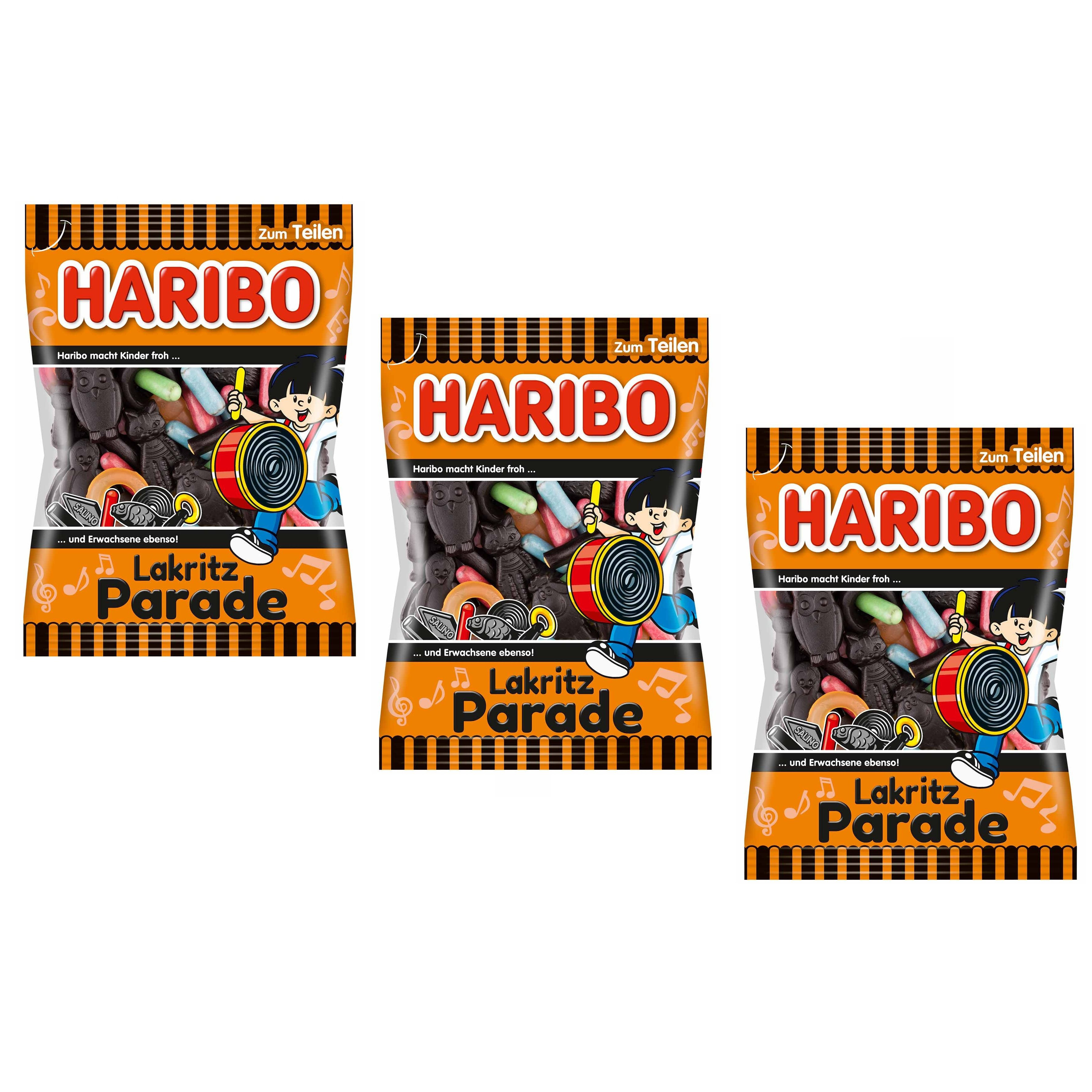 Haribo Lakritz Parade 3 X 175g